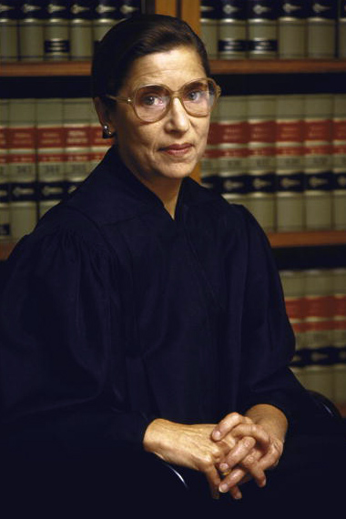 Judge Ruth Bader Ginsburg nos seus aposentos do Tribunal dos EUA
