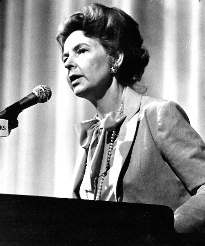 APR 25 1981, APR 26 1981; Phyllis Schlafly; A leading advocate against the passage of the ERA.;