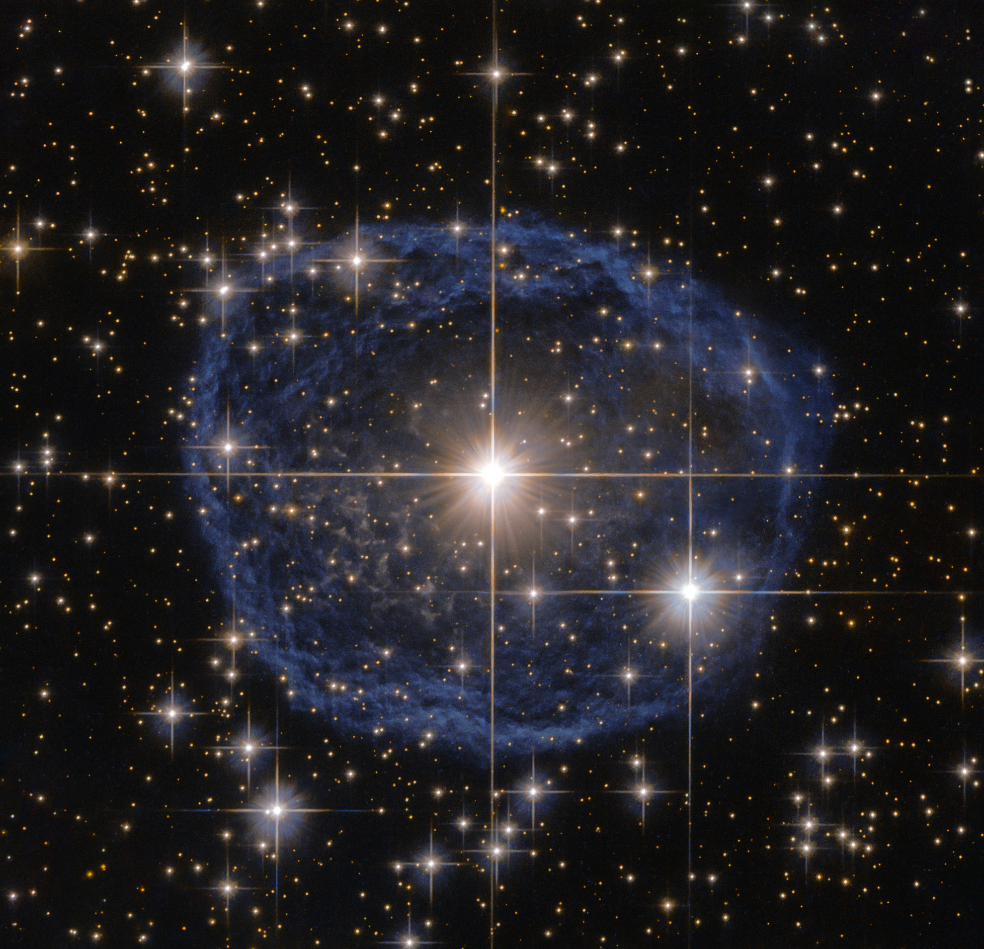 A Wolf–Rayet star, known as WR 31a, located about 30 000 light-years away in the constellation of Carina (The Keel), Feb. 22, 2016.