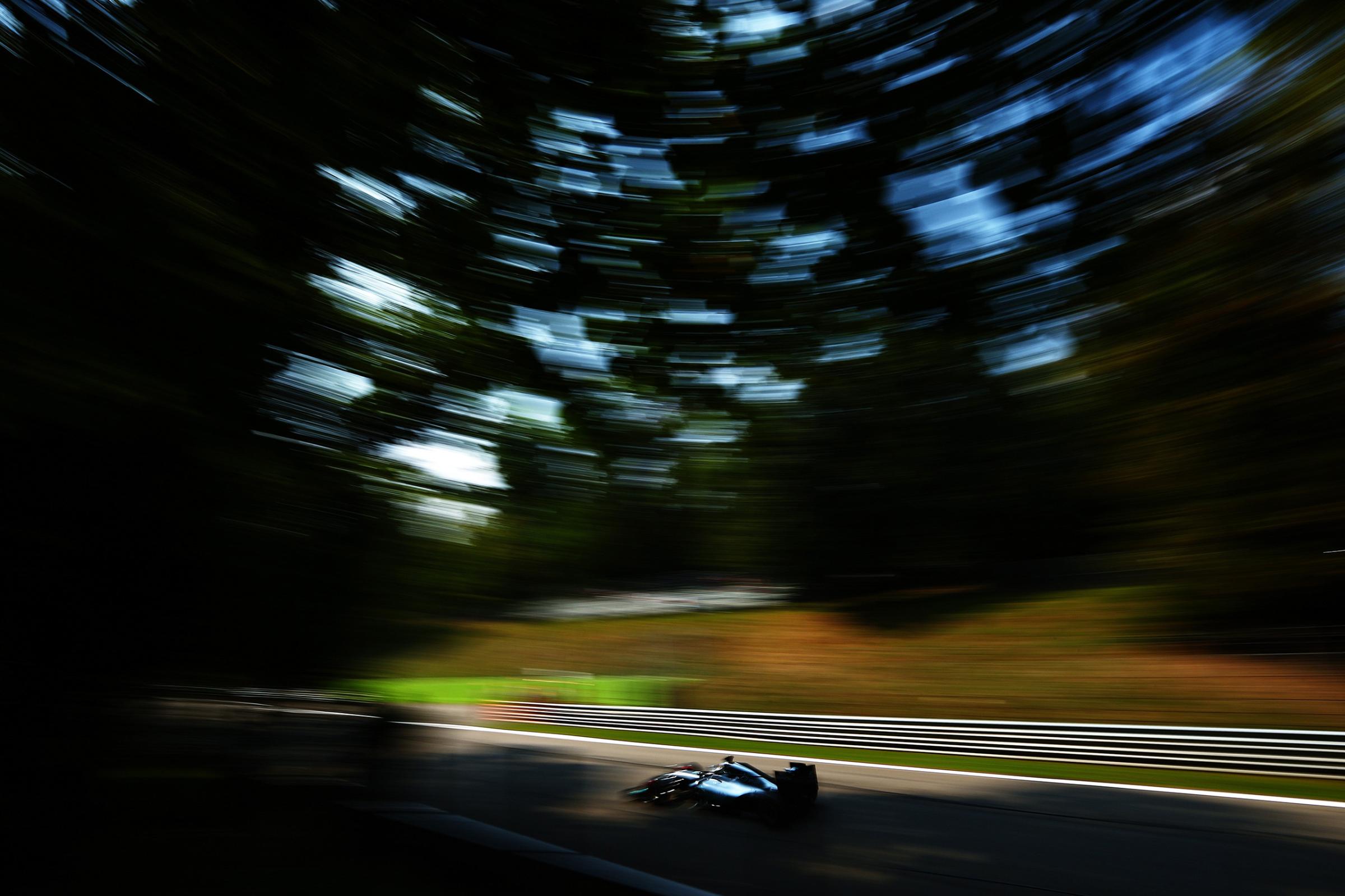 Lewis Hamilton of Great Britain driving the (44) Mercedes AMG Petronas F1 Team Mercedes F1 WO7 Mercedes PU106C Hybrid turbo on track during qualifying for the Formula One Grand Prix of Italy at Autodromo di Monza in Monza, Italy, on Sept. 3, 2016.