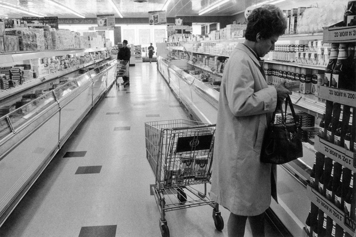 Woman shopping at the supermarket