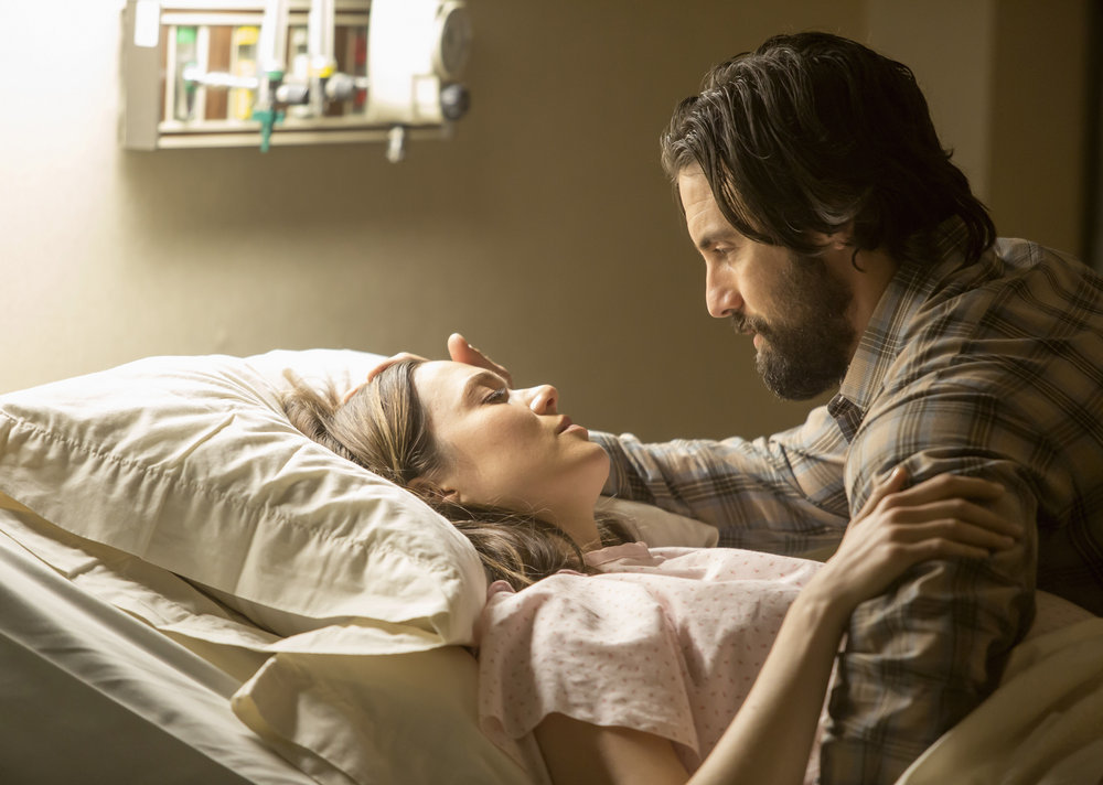 Mandy Moore and Milo Ventimiglia in This Is Us.