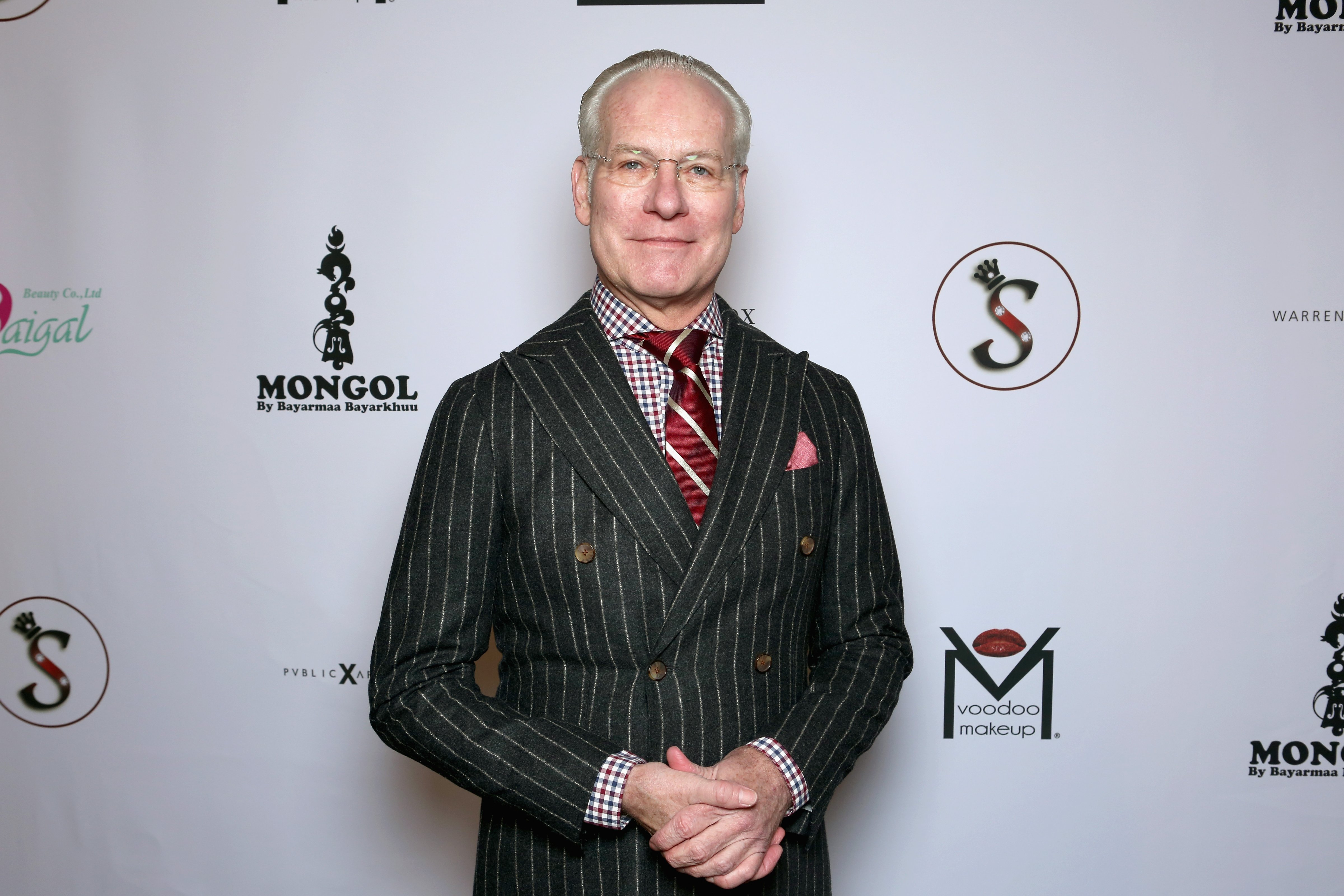 NEW YORK, NY - FEBRUARY 13:  Tim Gunn poses backstage at Mongol fashion show during Mercedes-Benz Fashion Week Fall 2015 at The Theatre at Lincoln Center on February 13, 2015 in New York City.  (Photo by Thomas Concordia/WireImage for Mongol) (Thomas Concordia&mdash;WireImage for Mongol/Getty Images)
