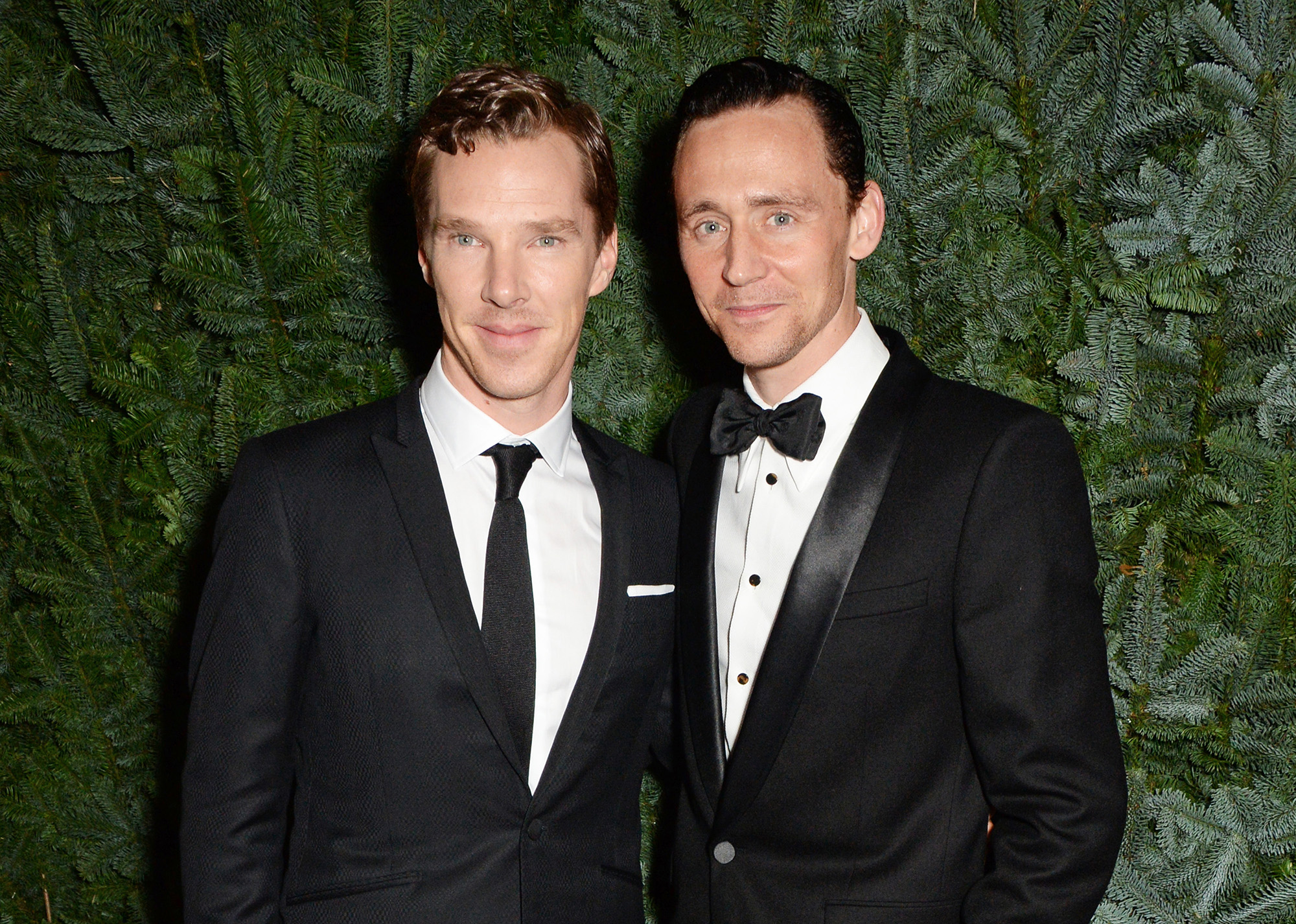 Benedict Cumberbatch and Tom Hiddleston attend a champagne reception at the 60th London Evening Standard Theatre Awards at the London Palladium on November 30, 2014 in London, England.  (Photo by David M. Benett/Getty Images) (David M. Benett&mdash;Getty Images)
