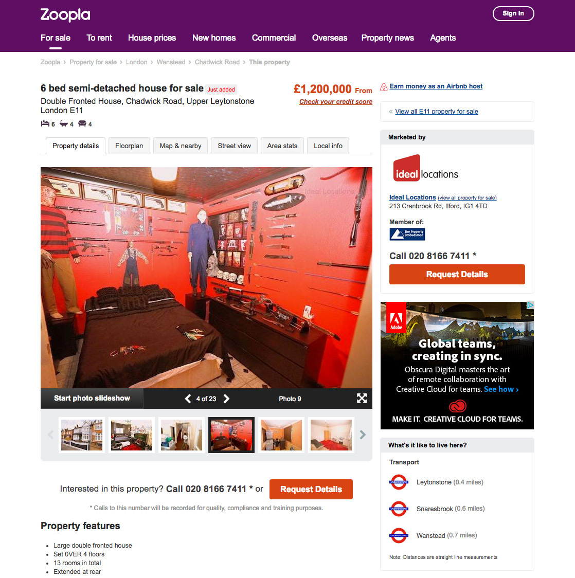 Zoopla on Sept. 9, 2016. (Zoopla)