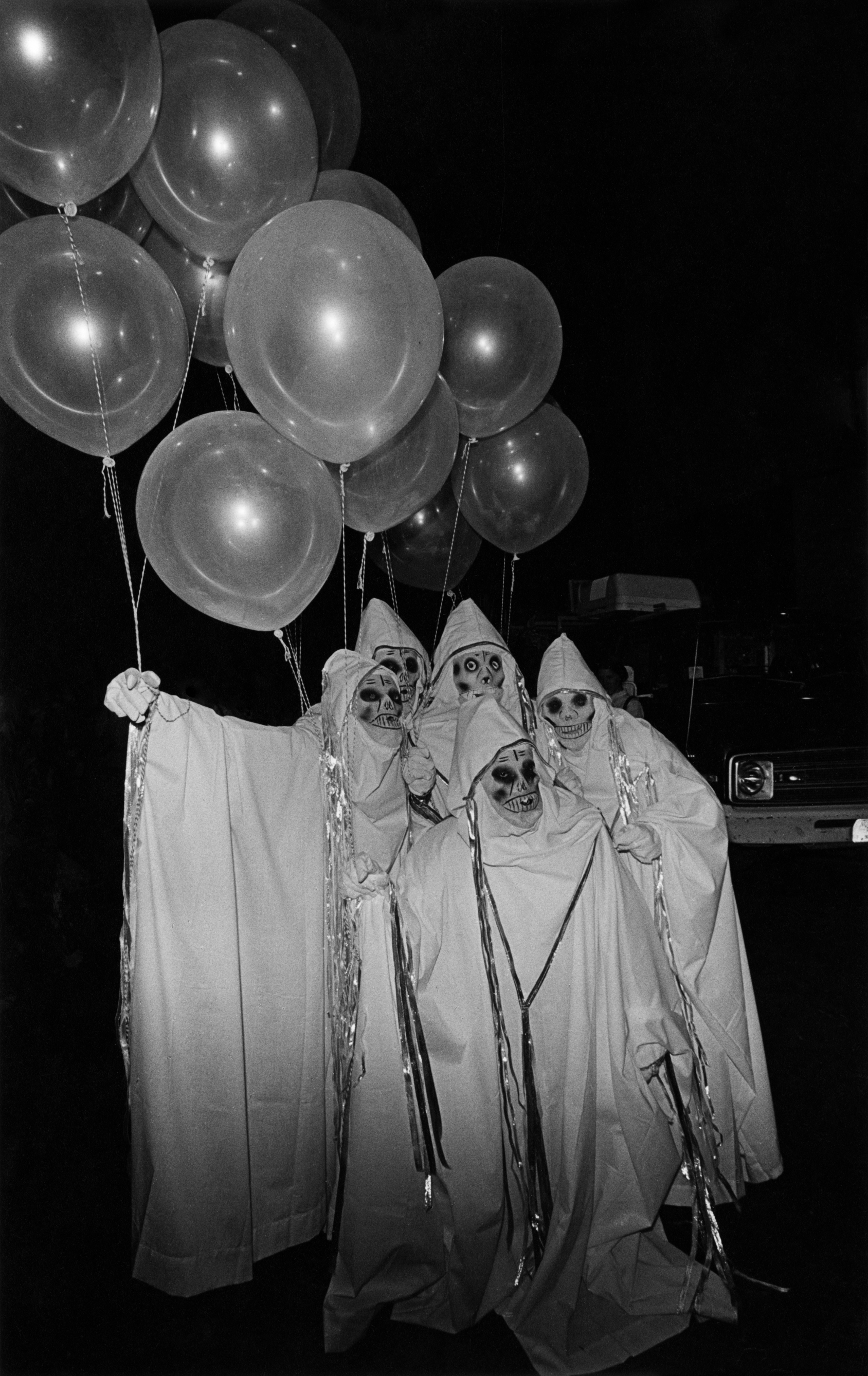 A group of ghouls at the New York City Halloween Parade, 1979.