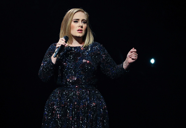 Adele performs at The Palace of Auburn Hills in Auburn Hills, Mich., on Sept. 6, 2016. (Scott Legato—Getty Images for BT PR)