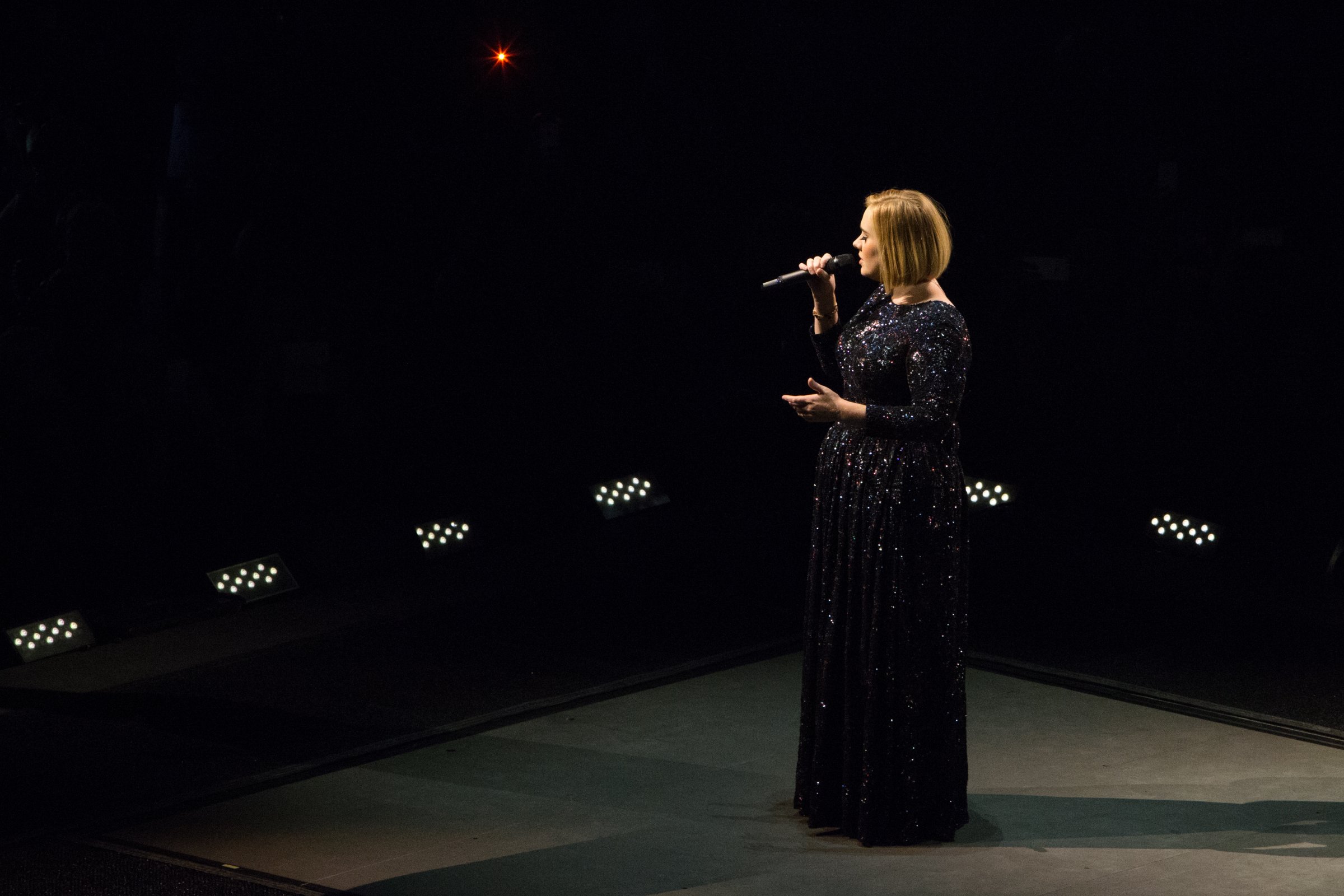 Adele performs at Bell Centre on Sept. 30, 2016 in Montreal.