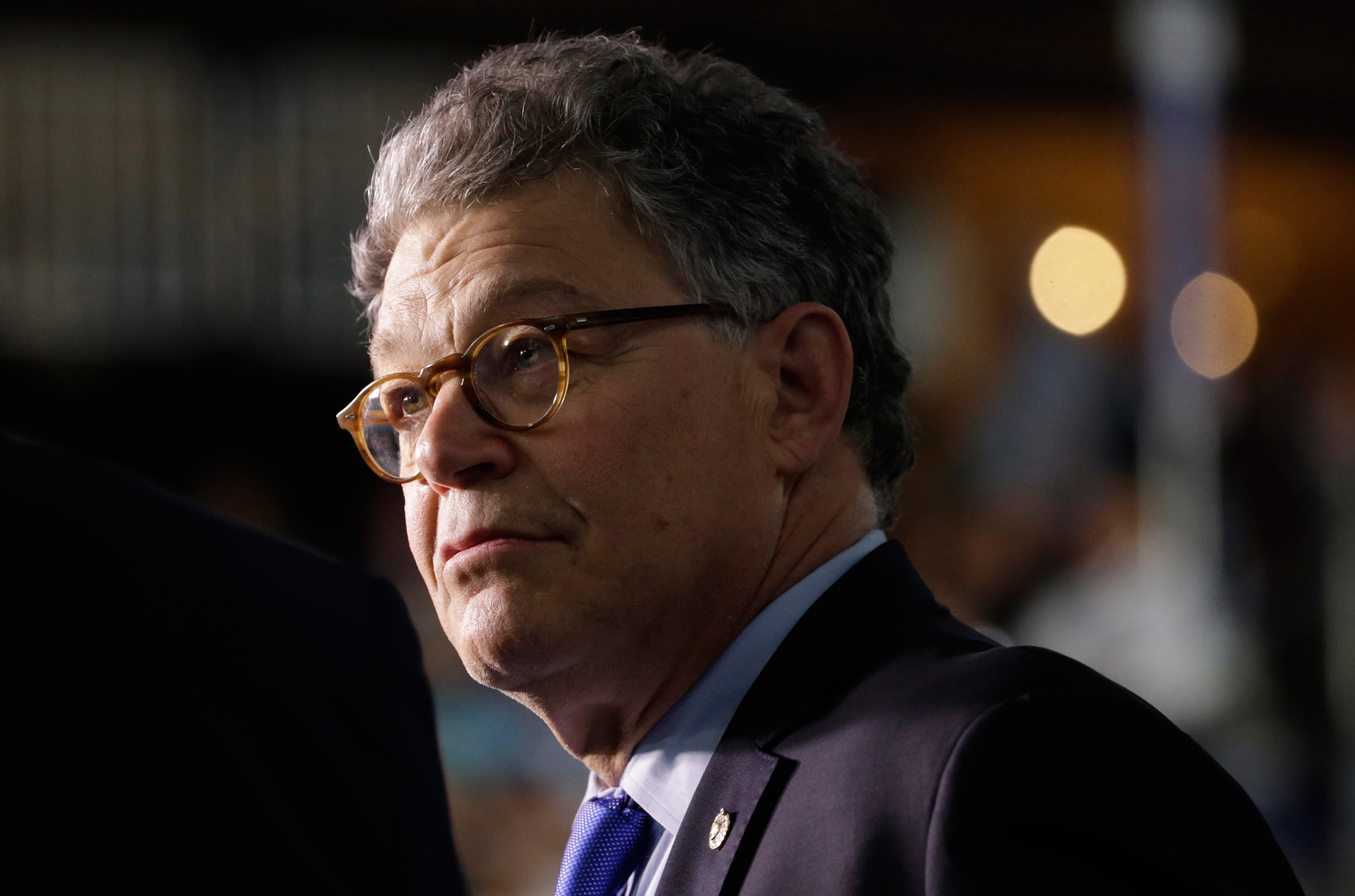 Senator Al Franken is seen at the Democratic National Convention in Philadelphia on July 27, 2016. (Gary Cameron—Reuters)