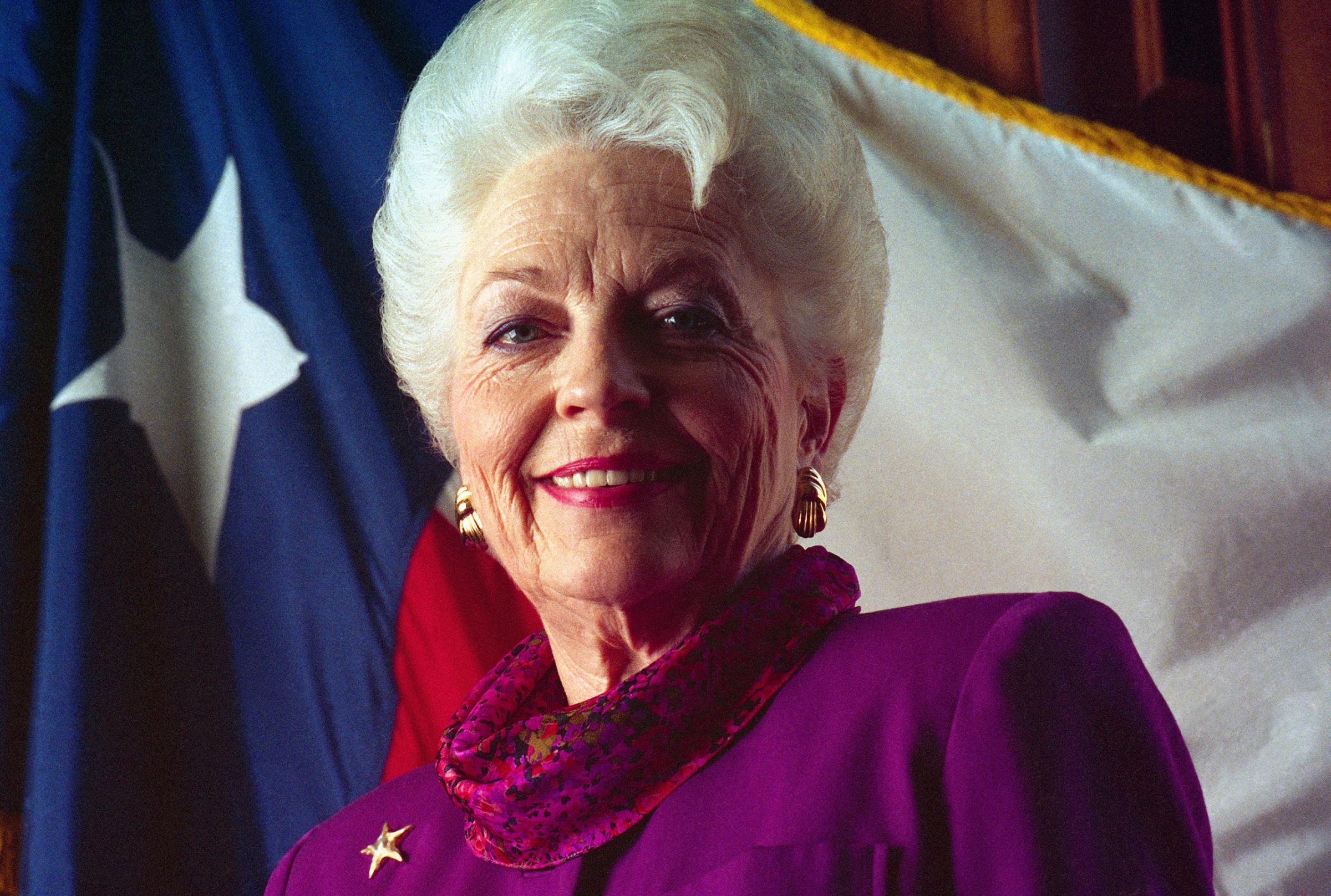 Texas governor Ann Richards at the Democratic National Convention on July 13, 1992 in New York.