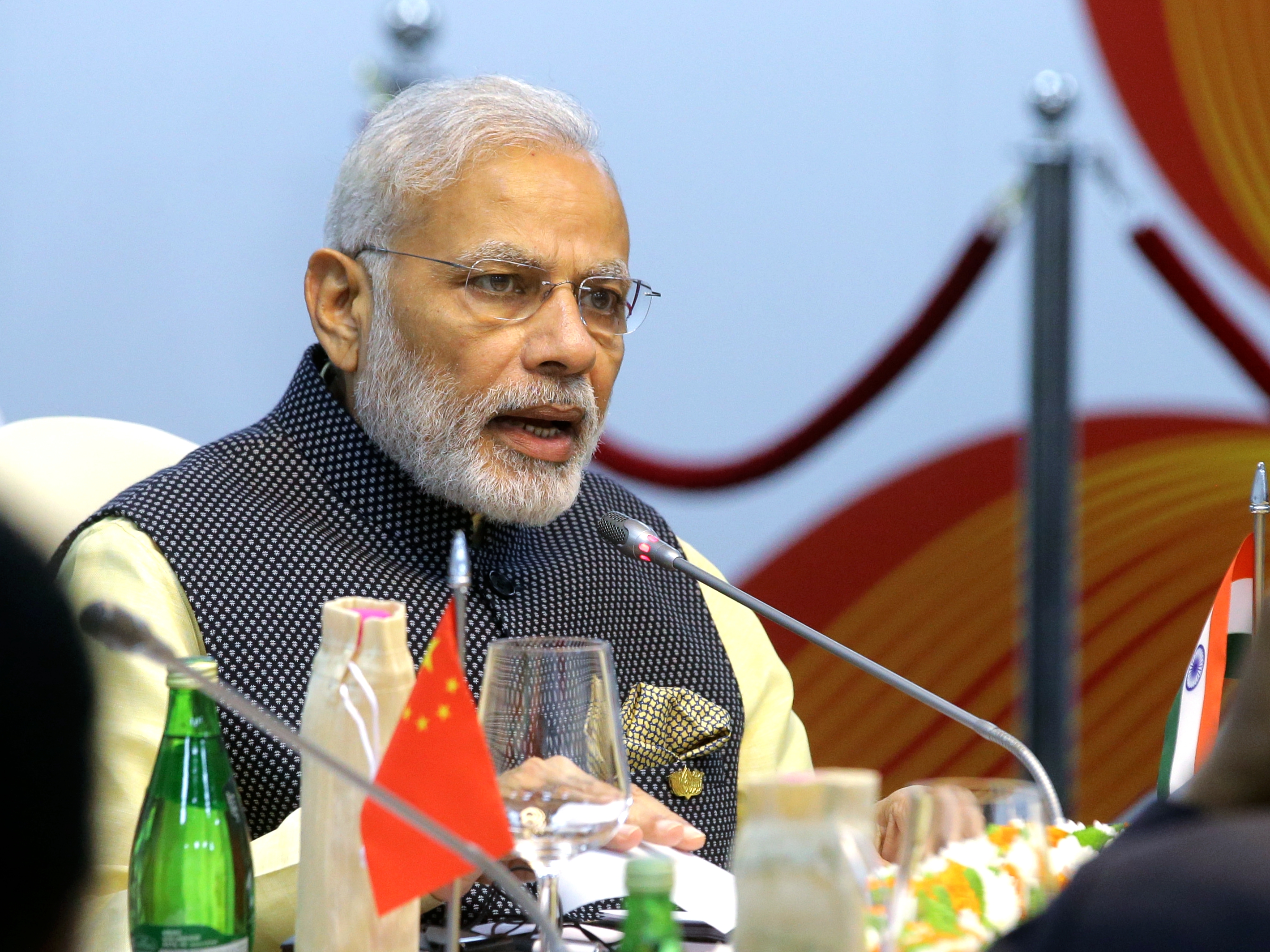 Indian Prime Minister Narendra Modi  at the BRICS Summit in Goa, India, on Oct. 16, 2016 (Mihail Metzel—Sputnik/AP)