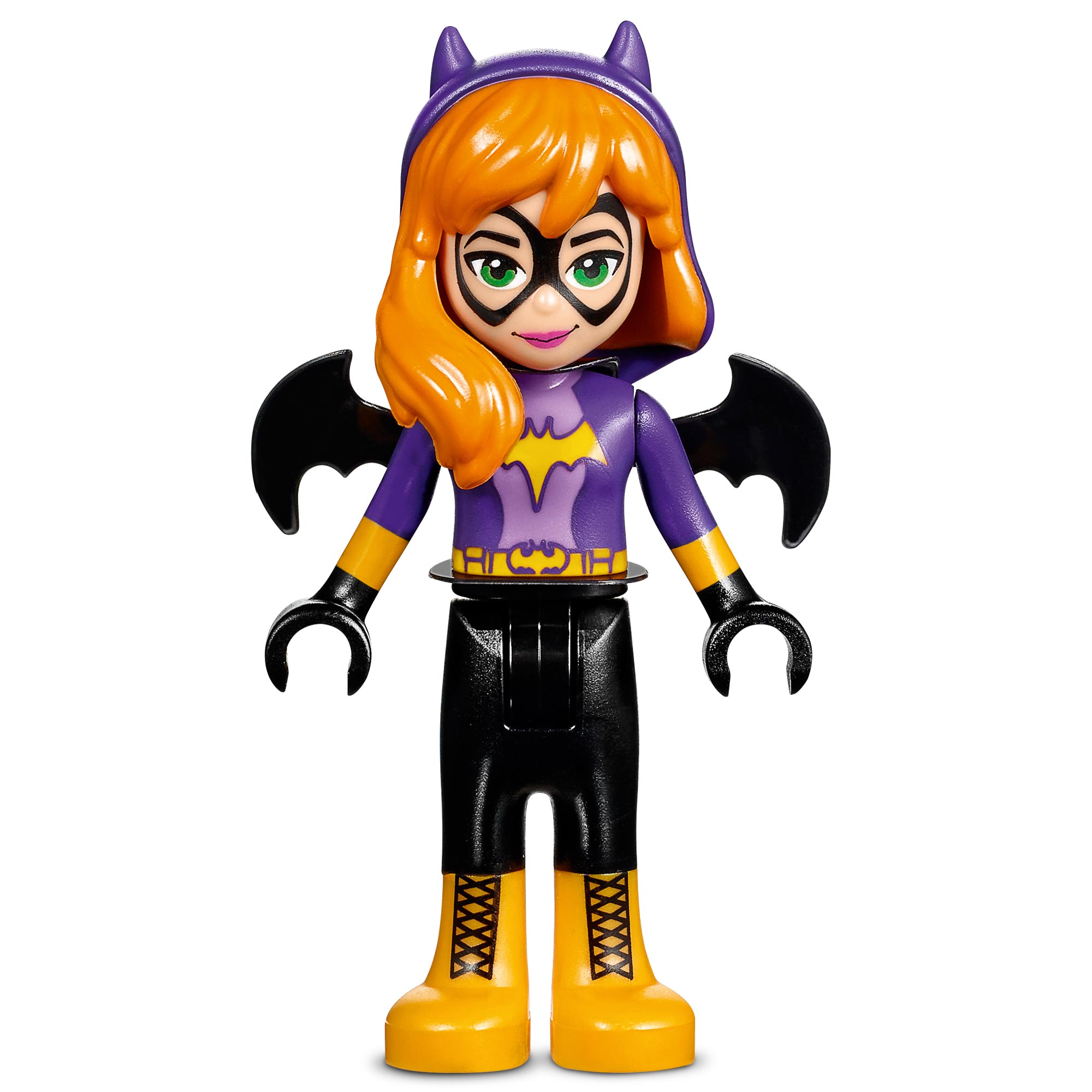 Join in the action-packed LEGO® DC Super Hero Girls™ world as Batgirl™ battles the yellow Kryptomite™ for her stolen ePad. This great set features a Batgirl mini-doll figure, the Batjet with opening cockpit, stud shooters on the wings and a net shooter at the front, plus Kryptomite buggy with an ePad and a fearful yellow Kryptomite.