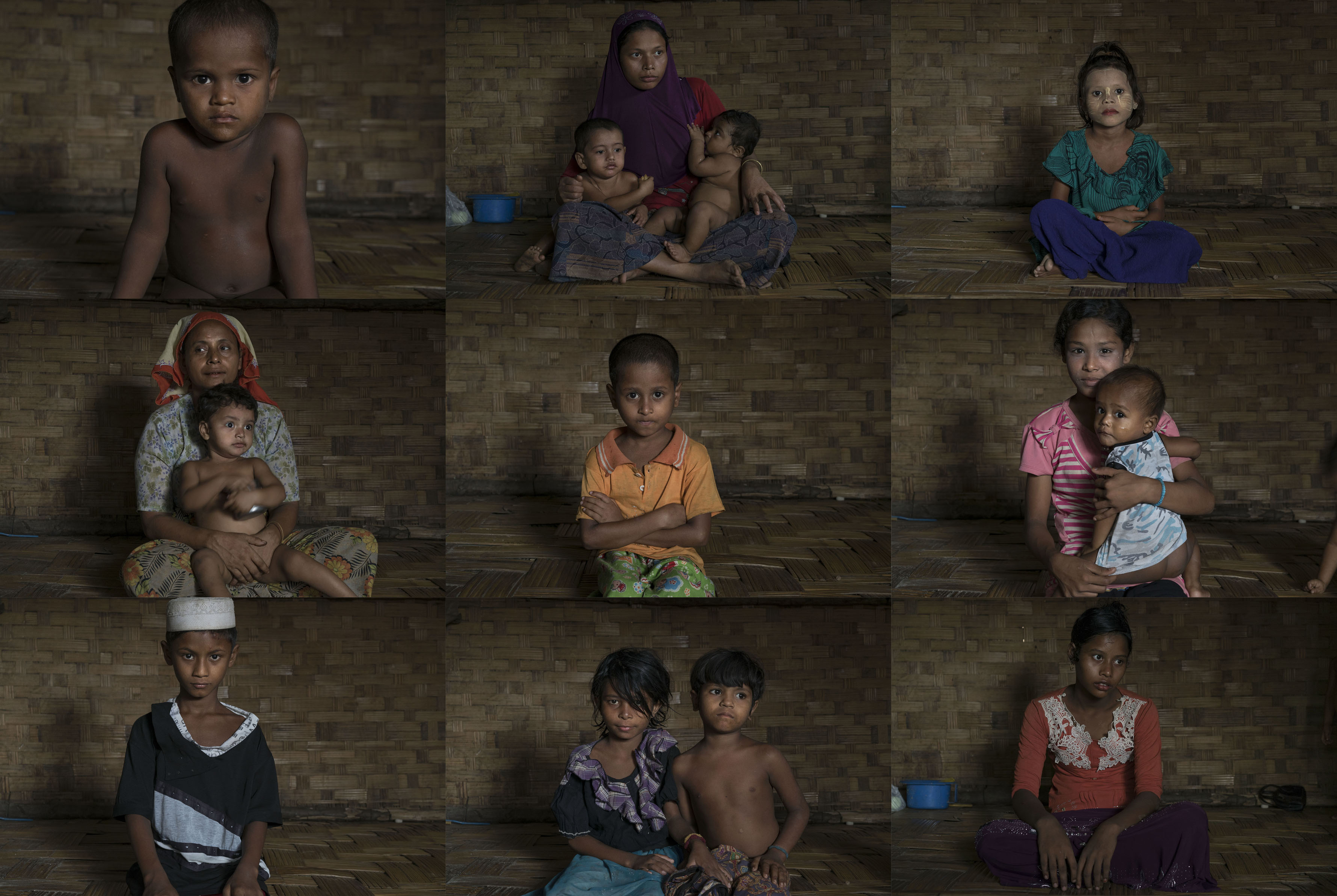 Rohingya people in the Internally Displaced Person (IDP) camps in Sittwe, Myanmar, June, 2016. An estimated 140,000 Rohingya are placed in the IDP camps guarded by the armed police and military.