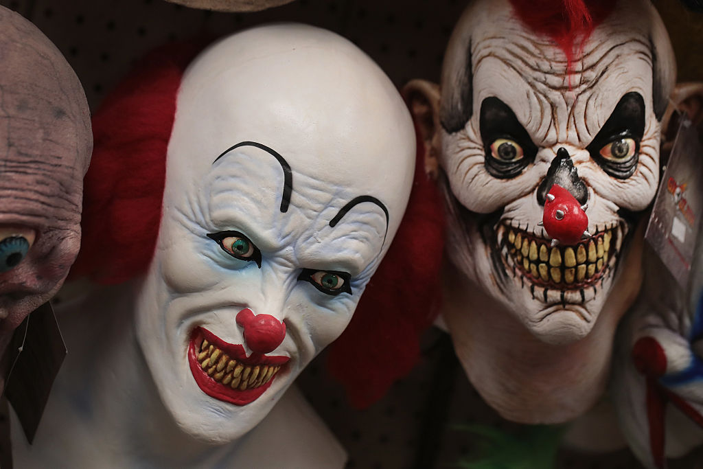 Halloween masks are offered for sale at Fantasy Costumes on Oct. 19, 2016 in Chicago, Illinois. (Scott Olson&mdash;Getty Images)