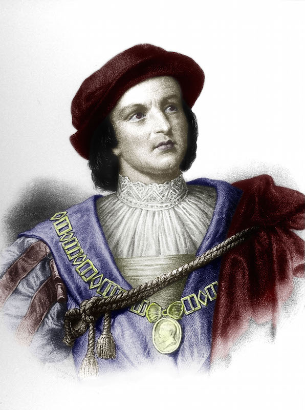 A colorized 19th-century illustration of Christopher Colombus (1451-1506) (APIC / Getty Images)