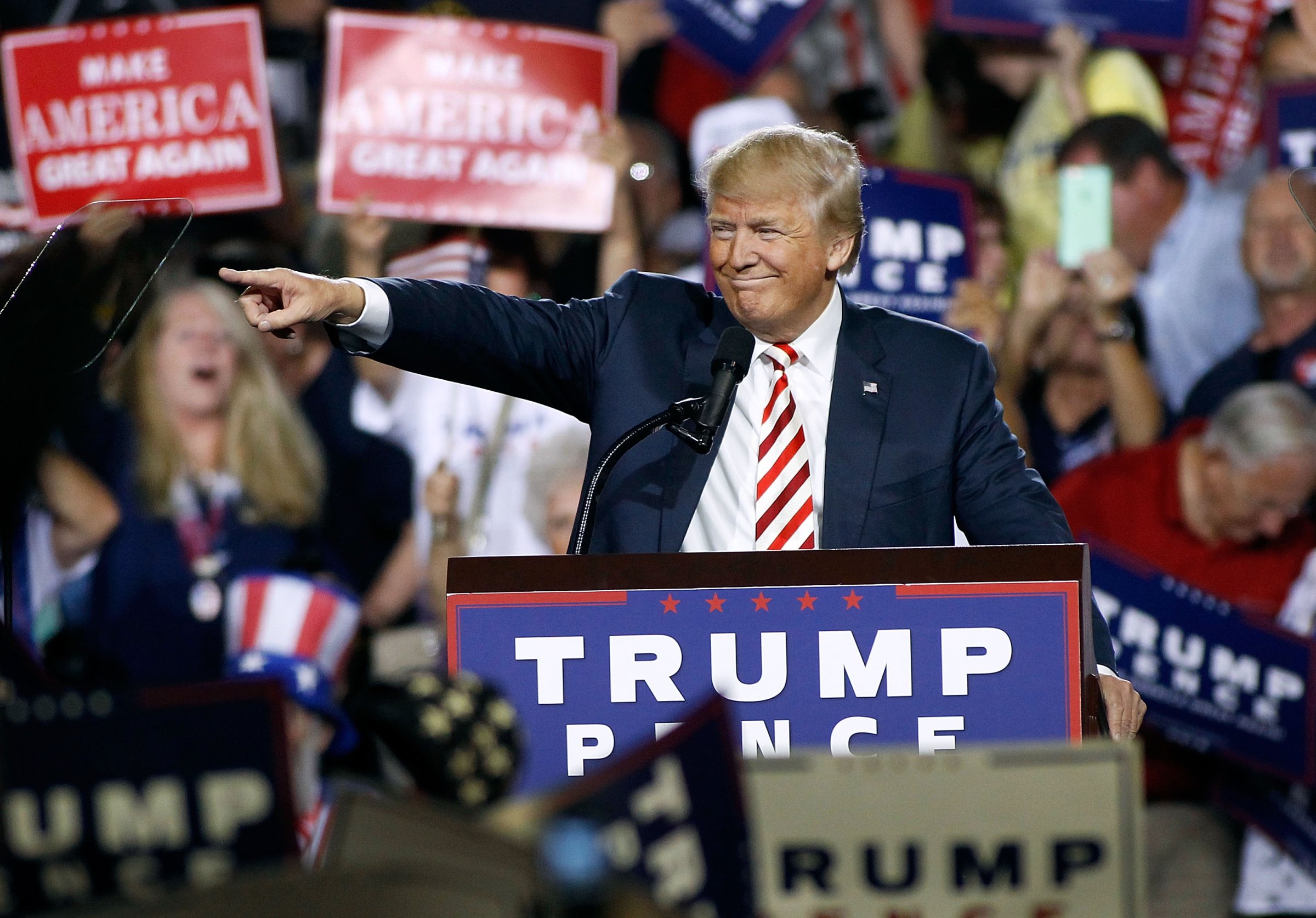 Republican Presidential Nominee Donald Trump Holds Rally In Arizona