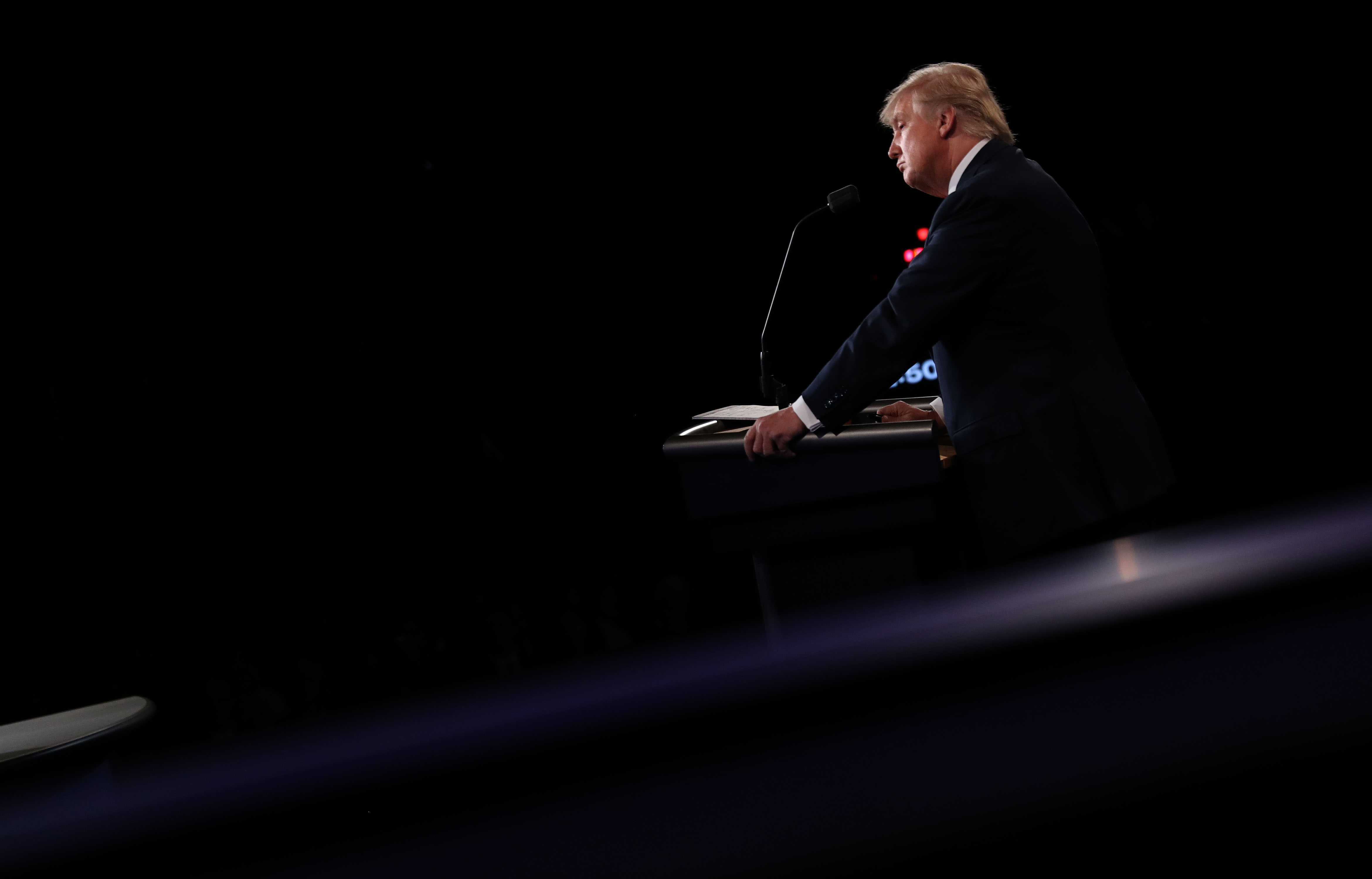 Republican nominee Donald Trump at the final presidential debate on October 19, 2016, in Las Vegas. (Joe Raedle—AFP/Getty Images)