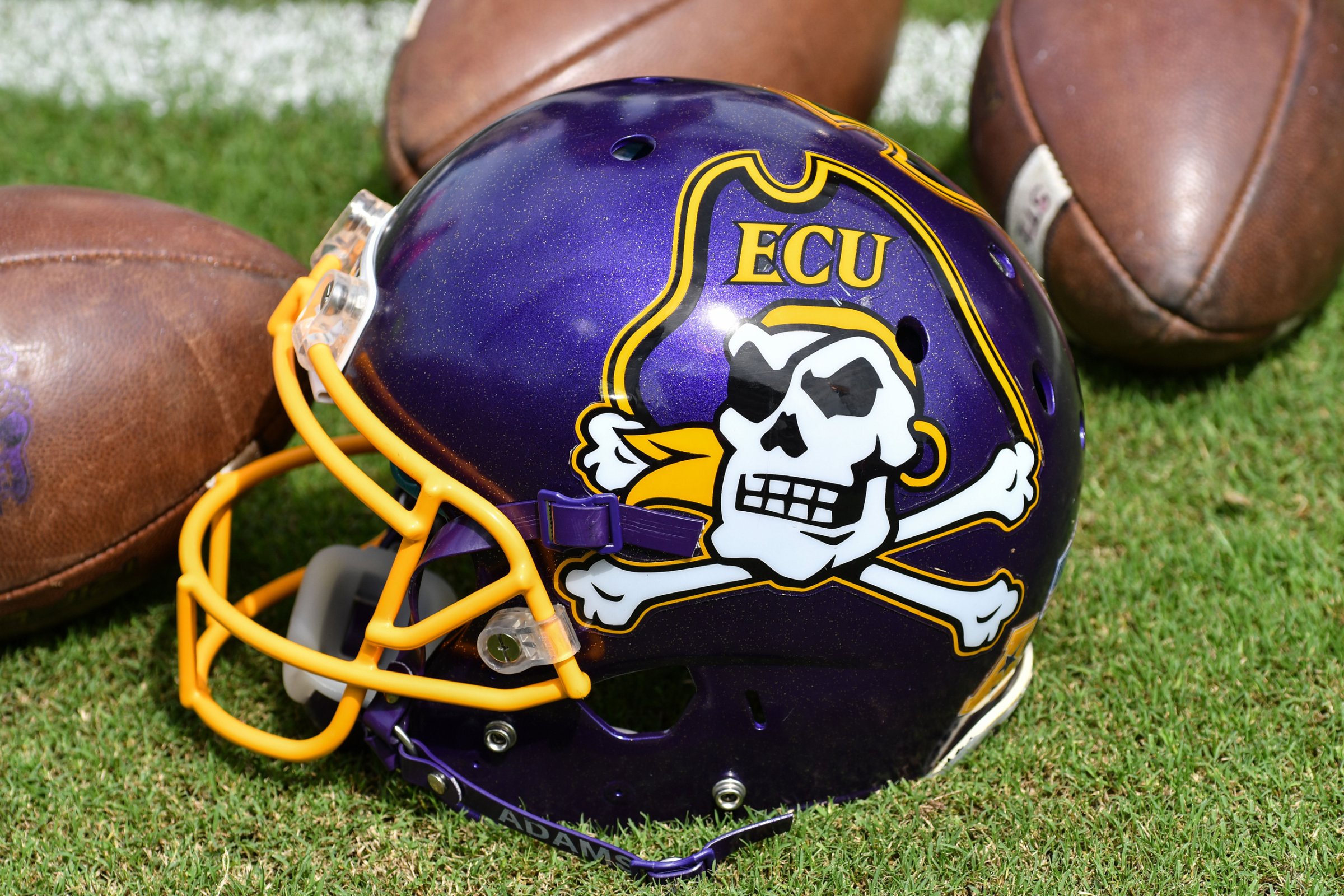 October 1, 2016: East Carolina helmet in a game between the East Carolina Pirates and the Central Florida Knights at Dowdy-Ficklen Stadium in Greenville, NC. Central Florida defeated East Carolina 47 - 29. (Photograph by Greg Thompson/Icon Sportswire) (Icon Sportswire via AP Images)