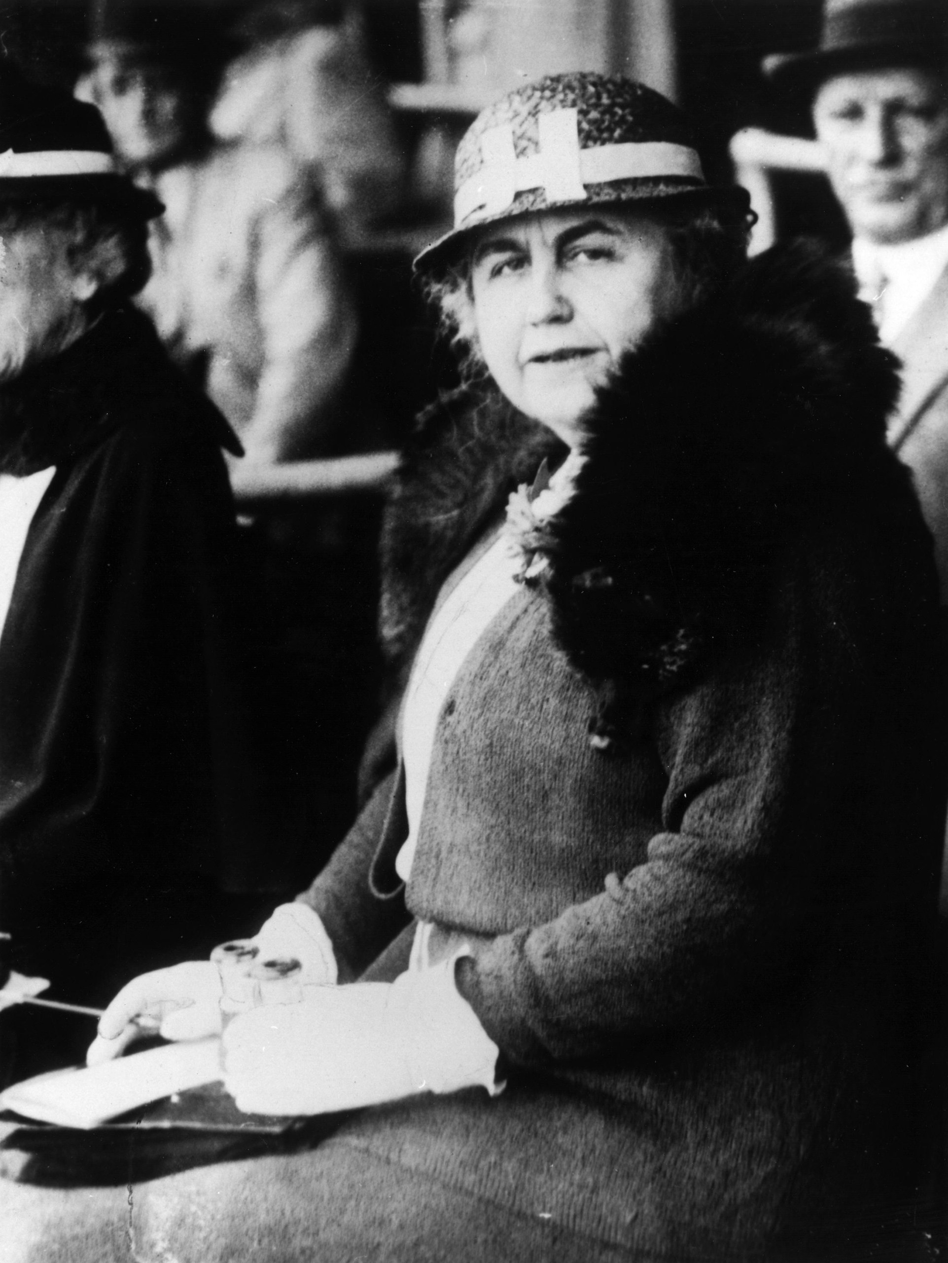 Edith Wilson, wife of President Woodrow Wilson, circa 1922.