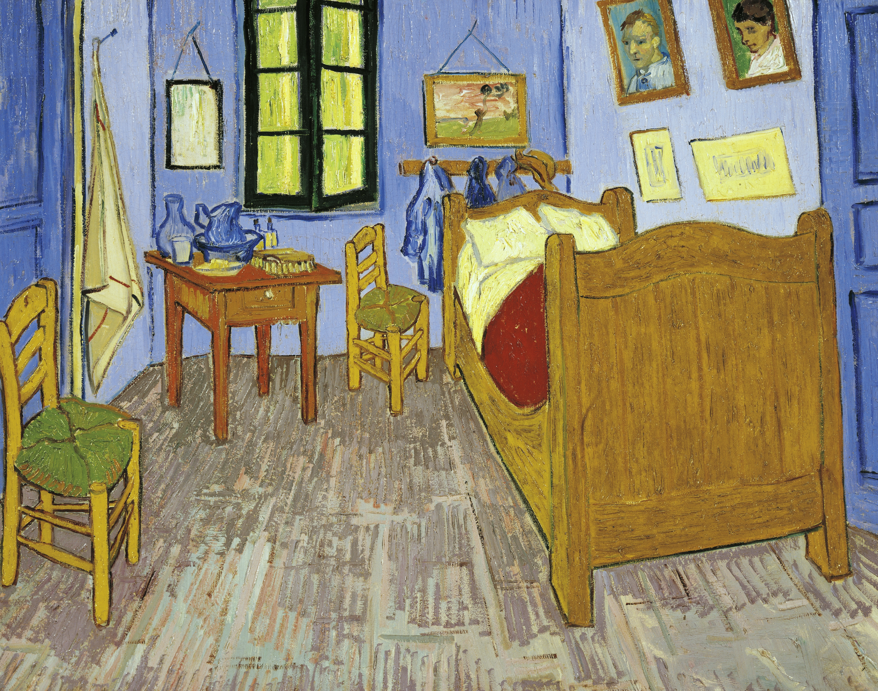 Van Gogh's Bedroom in Arles, 1889, oil on canvas, 57.5 x 74 cm. Version preserved in the Musee d'Orsay in Paris. (Getty Images)