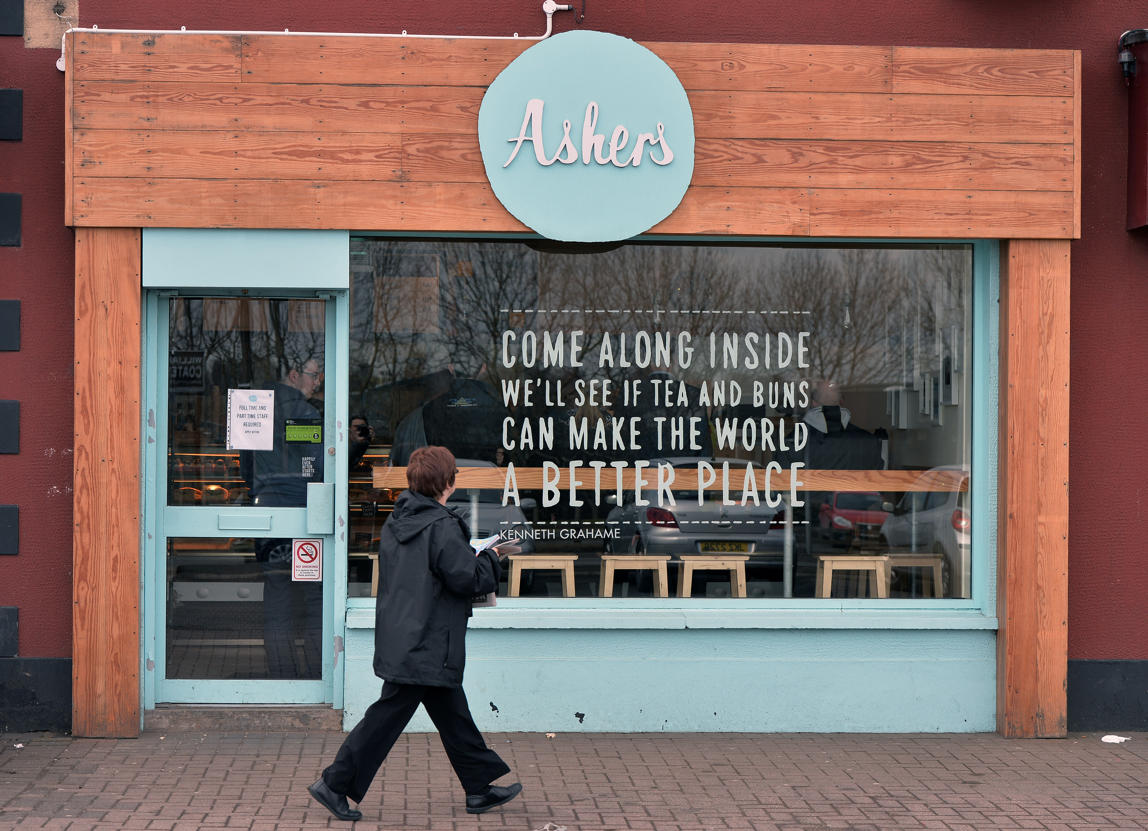 Ashers, a Christian-run bakery triggered a discrimination row when it refused to bake a cake for an anti-homophobic event in May, 2014. (Charles McQuillan—Getty Images)