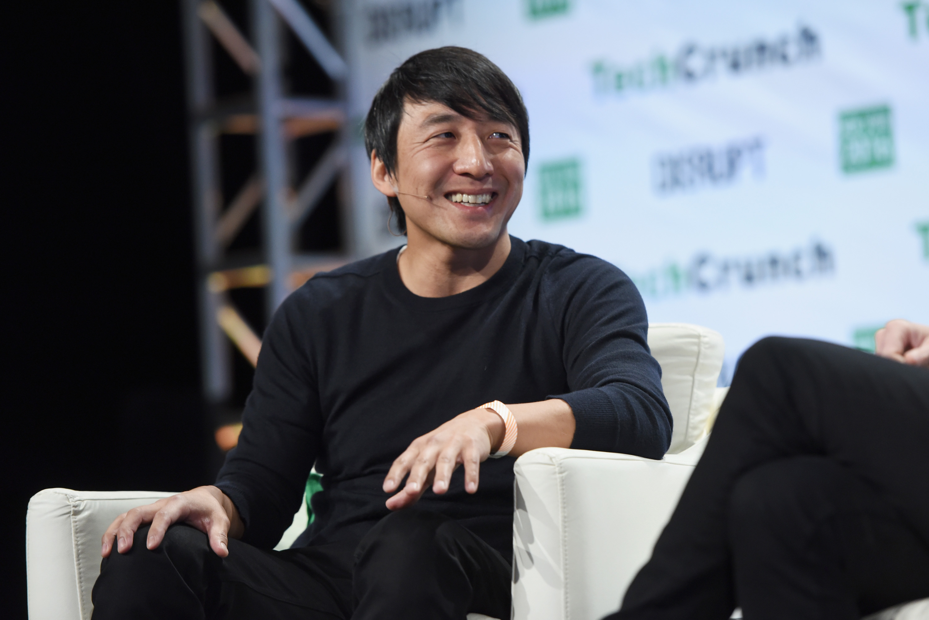Co-Founder and CEO of Giphy Alex Chung speaks onstage during TechCrunch Disrupt NY 2016 at Brooklyn Cruise Terminal on May 9, 2016 in New York City. (Noam Galai—Getty Images for TechCrunch)