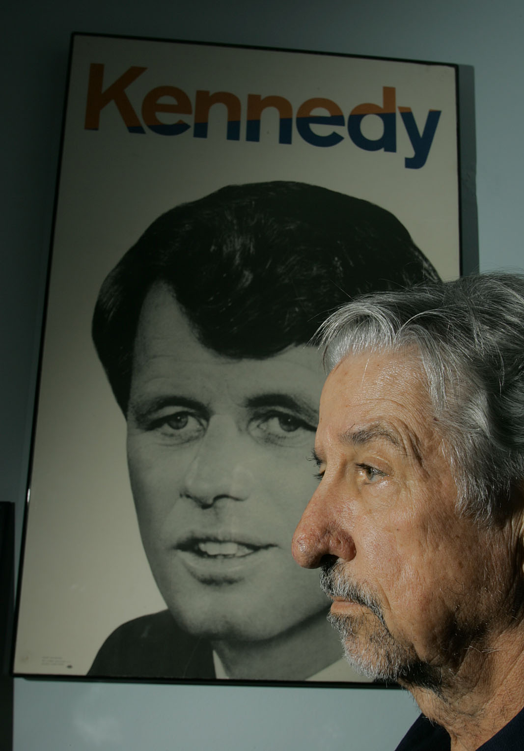 Tom Hayden is photographed on 10/23/2006 in his Culver City. Hayden is a founding member of the New