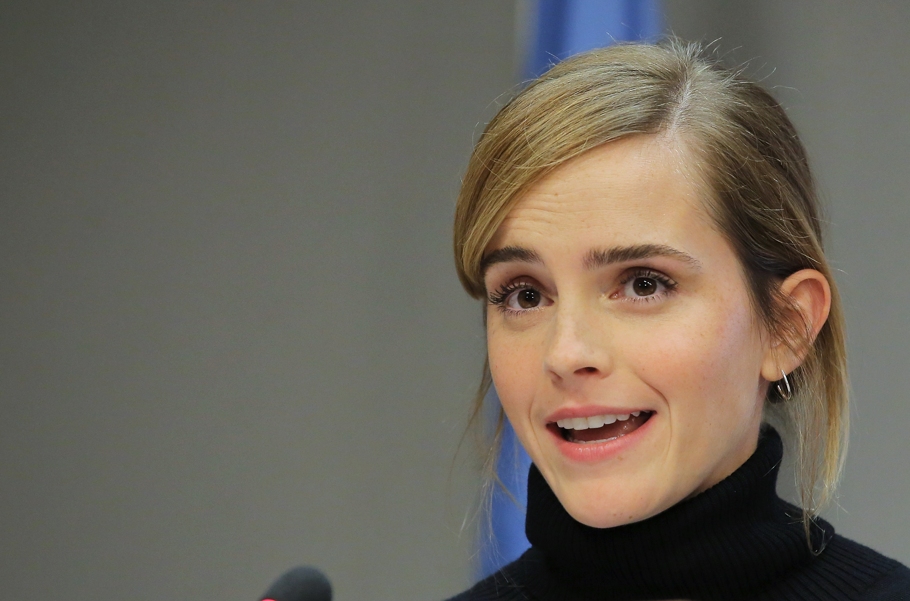 Emma Watson Speaks At the launch of the HeForShe IMPACT 10x10x10 University Parity Report at The United Nations