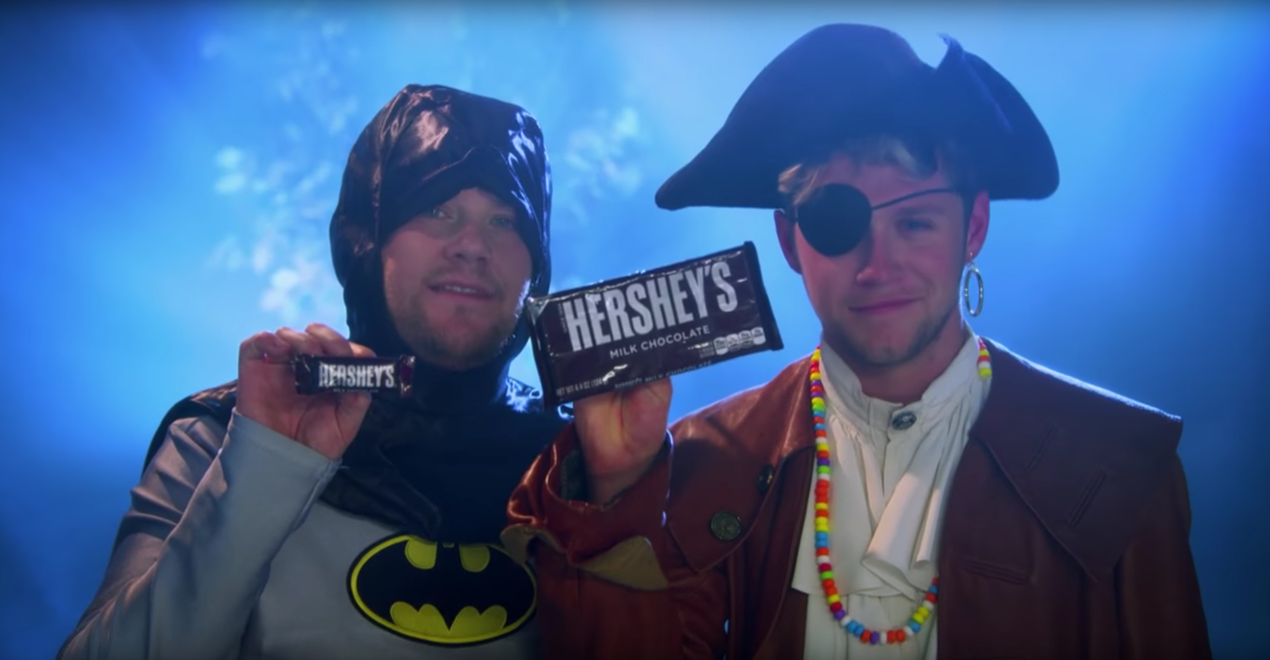 James Corden and One Direction's Niall Horan performed an amusing tribute to trick-or-treating during The Late Late Show Thursday night