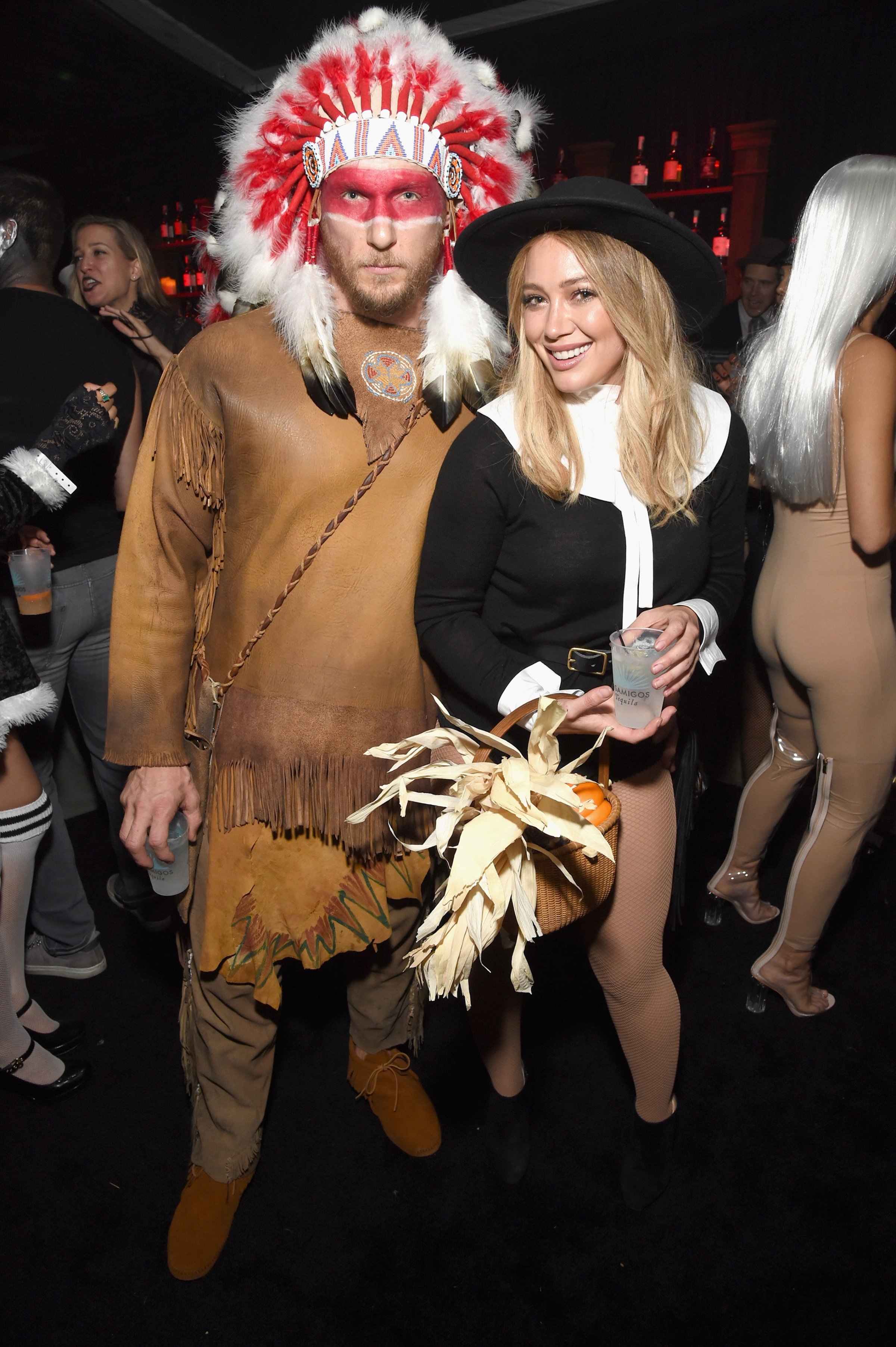 Hilary Duff and Jason Walsh attend the Casamigos Halloween Party at a private residence in Beverly Hills, California, on Oct. 28, 2016.