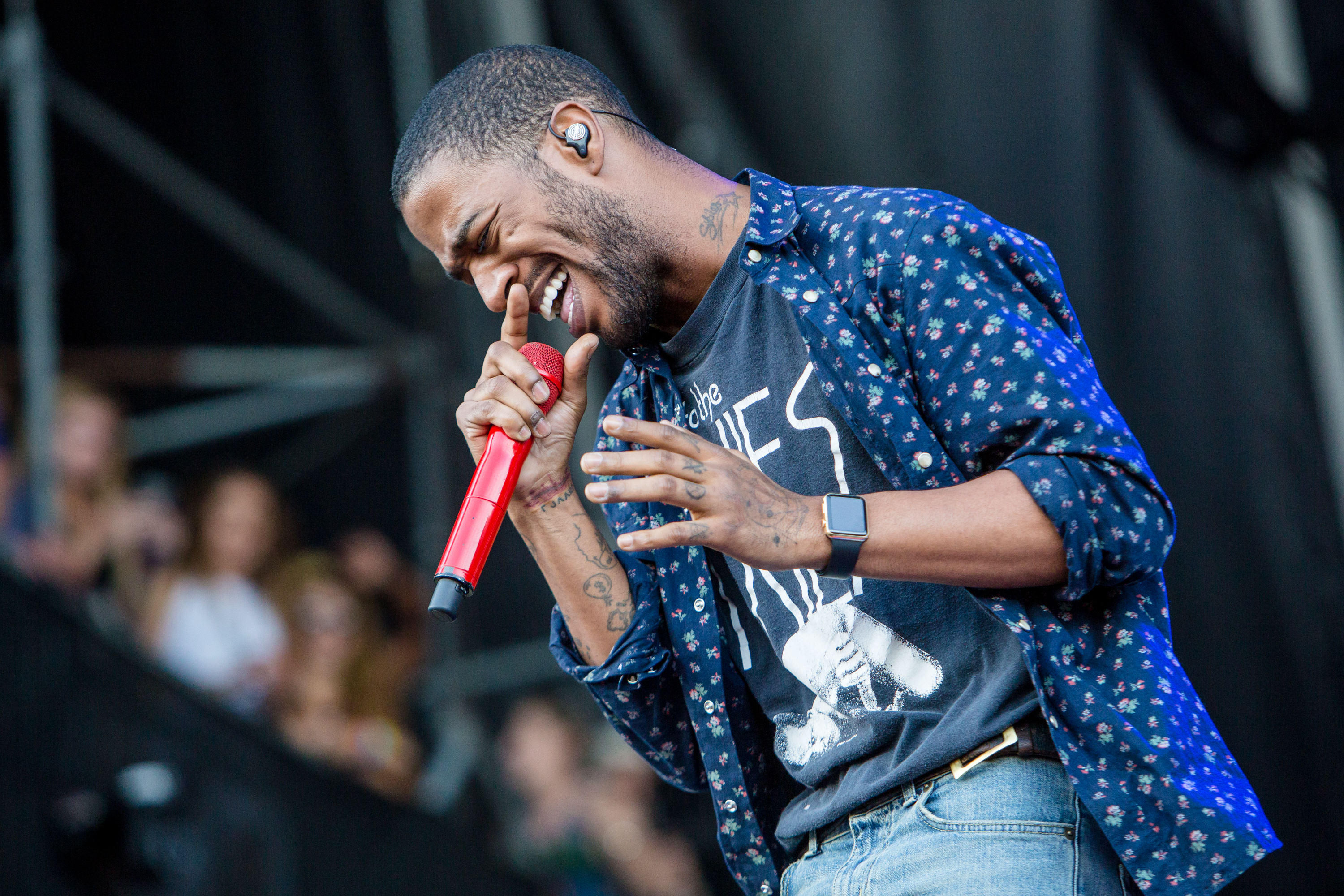 Kid Cudi performs at the 2015 Lollapalooza music festival at Grant Park on Aug. 1, 2015 in Chicago, Illinois. (Josh Braste—/FilmMagic/Getty Images)