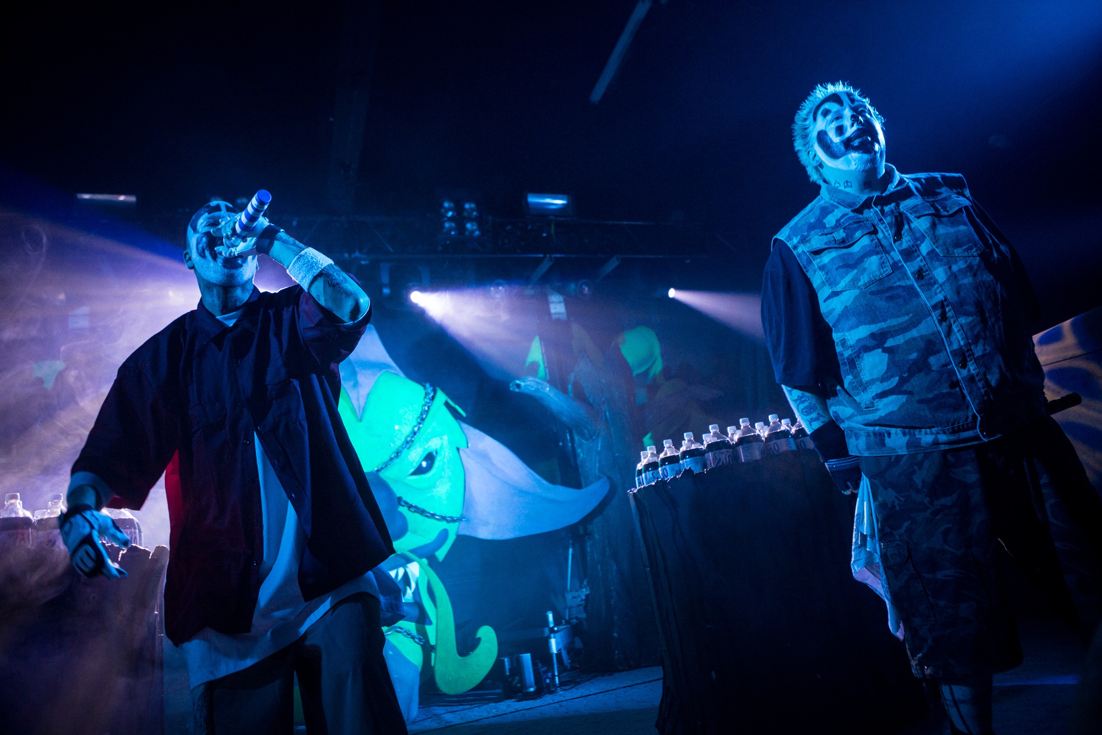 Insane Clown Posse performs in concert in Phoenix on Oct. 20, 2015. (Melissa Fossum—Voice Media Group/Getty Imag)