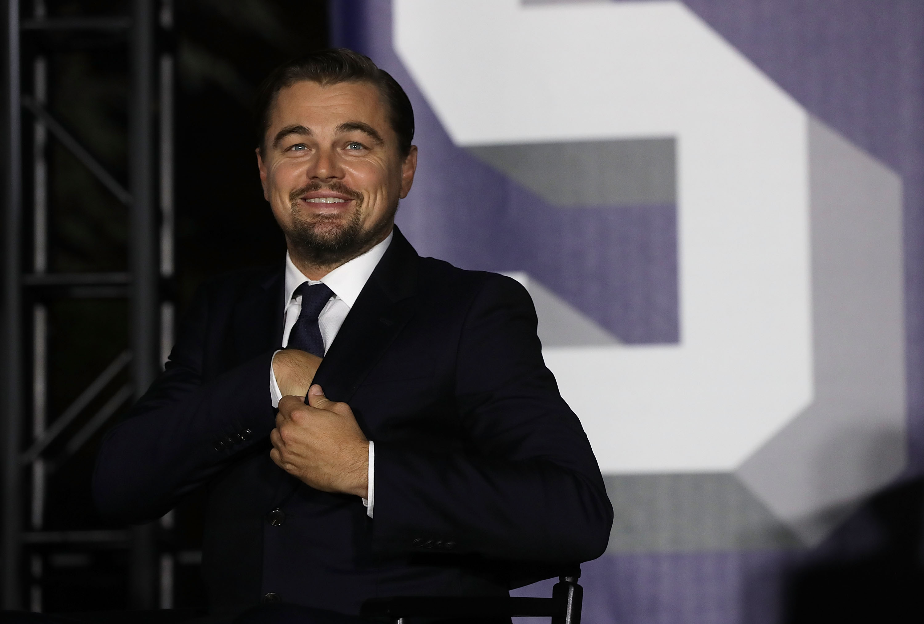 Actor Leonardo DiCaprio participates in a conversation during the South by South Lawn, a White House festival of ideas, art, and action, October 3, 2016 at the South Lawn of the White House in Washington, DC. The White House hosts the event to call on Americans "to discover their own way to make a positive difference in our country." (Alex Wong—Getty Images)