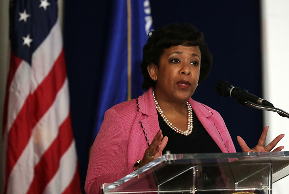 U.S. Attorney General Loretta Lynch speaks during a town hall at Howard University October 5, 2016 in Washington, DC.