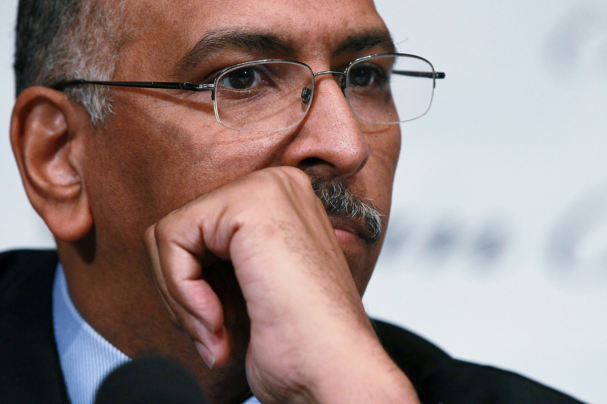 Former Republican National Committee Chairman Michael Steele participates in a debate between chairmanship candidates of the RNC, on Jan. 3, 2011 in Washington, D.C. (Alex Wong—Getty Images)