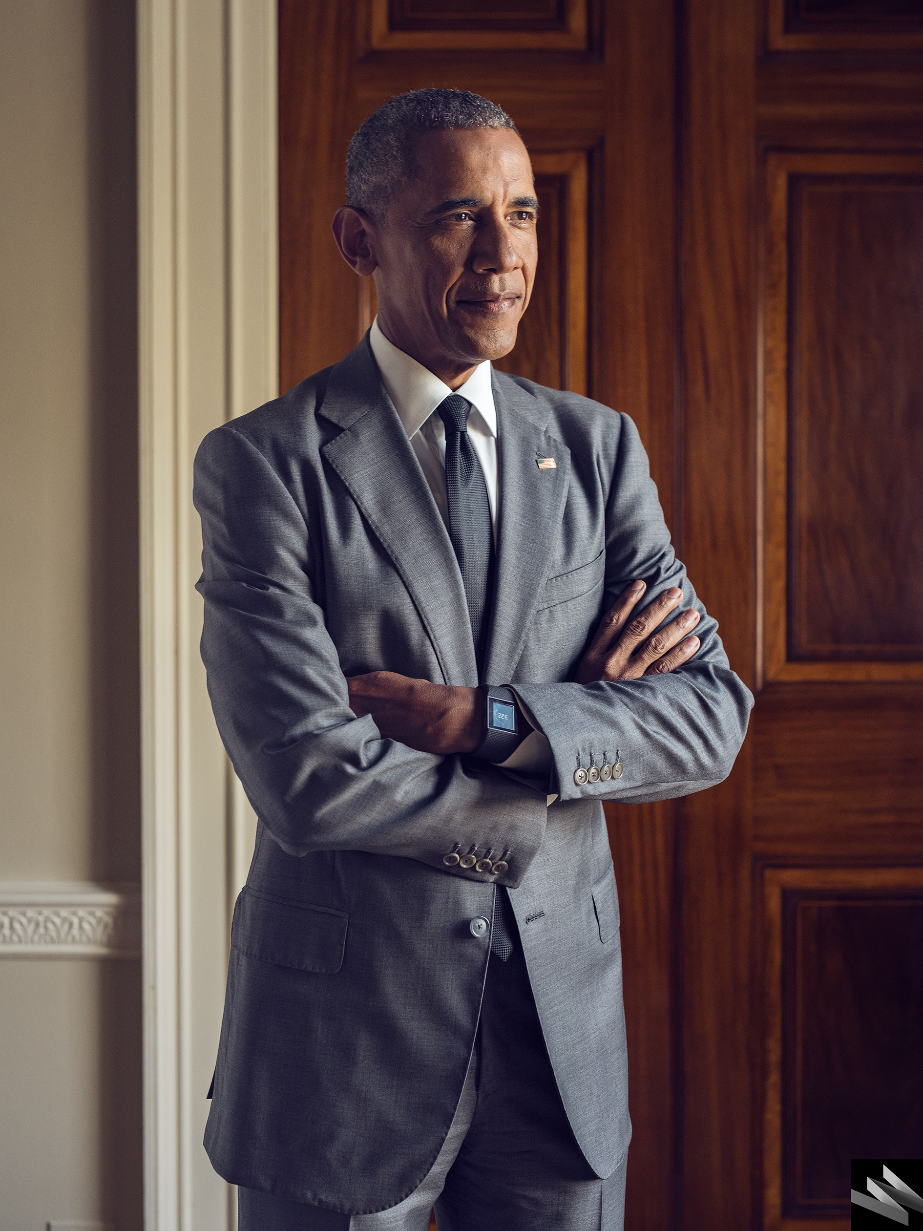 Portrait of Barack Obama for Wired, October 2016