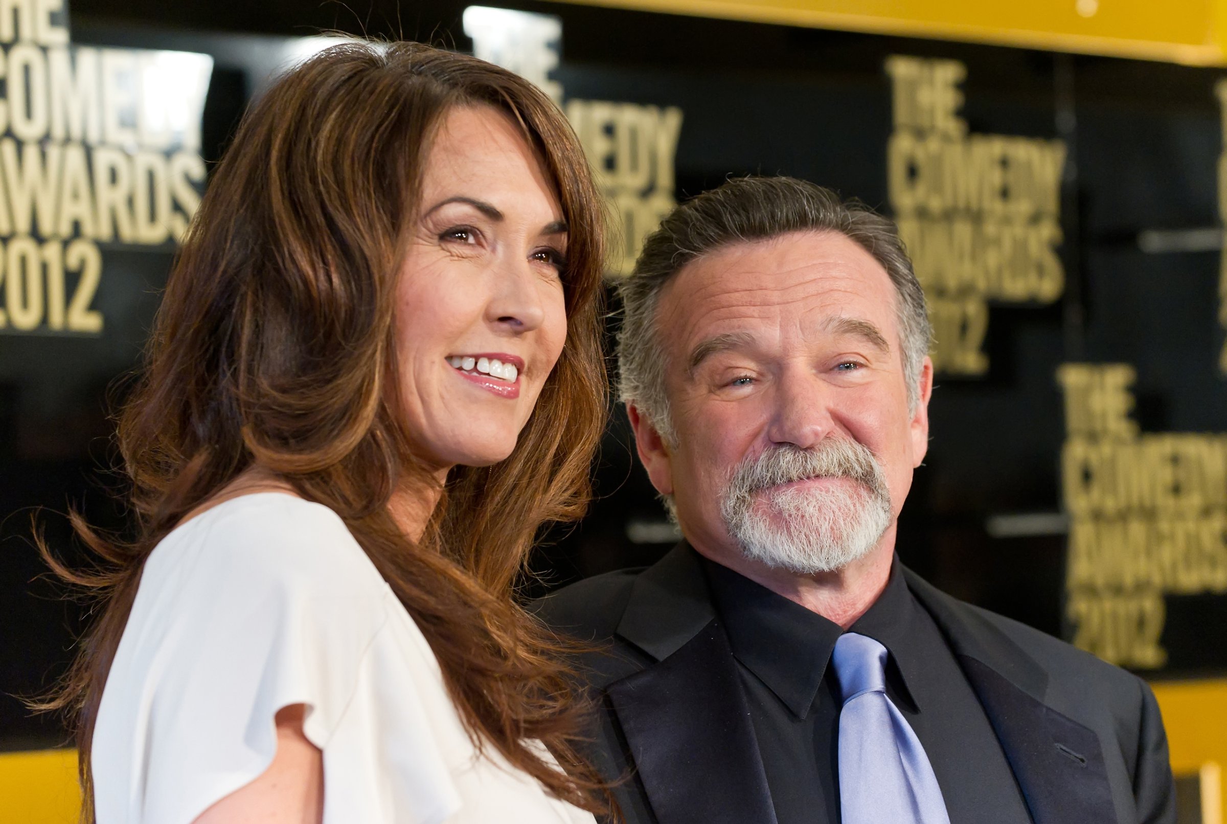NEW YORK, NY - APRIL 28: Susan Schneider (L) and comedian Robin Williams attend The Comedy Awards 2012 at Hammerstein Ballroom on April 28, 2012 in New York City. (Photo by Gilbert Carrasquillo/FilmMagic)