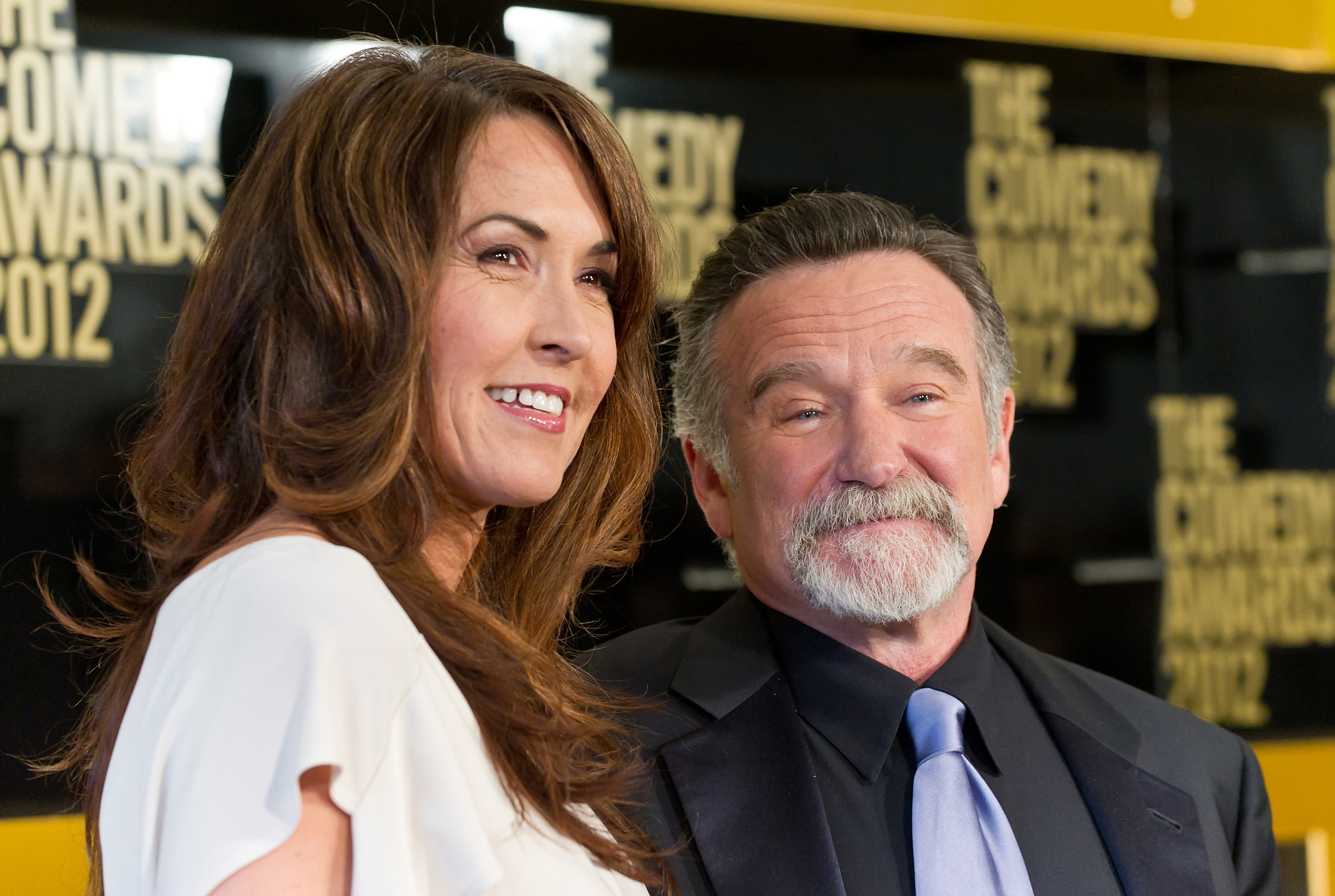 Susan Schneider and comedian Robin Williams attend The Comedy Awards 2012 at Hammerstein Ballroom  in New York City on April 28, 2012. (Gilbert Carrasquillo—FilmMagic/Getty Images)
