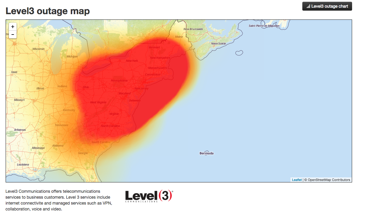 Level3 DDoS Map (Level3)