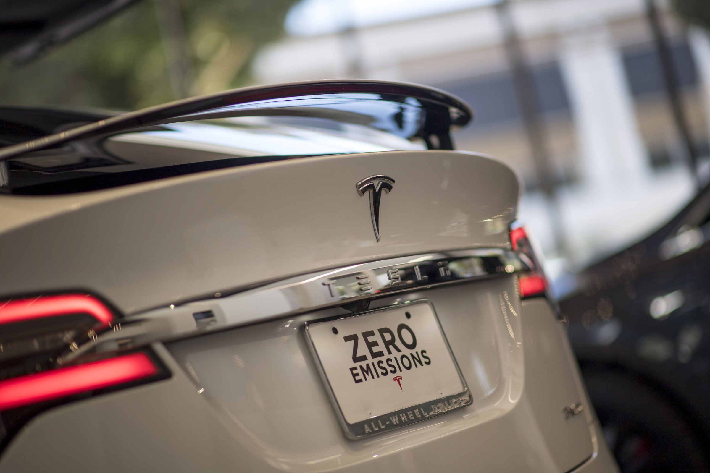 A Tesla Motors Inc. Model S vehicle is displayed at the company's new showroom in San Francisco, California, U.S., on Wednesday, Aug. 10, 2016.