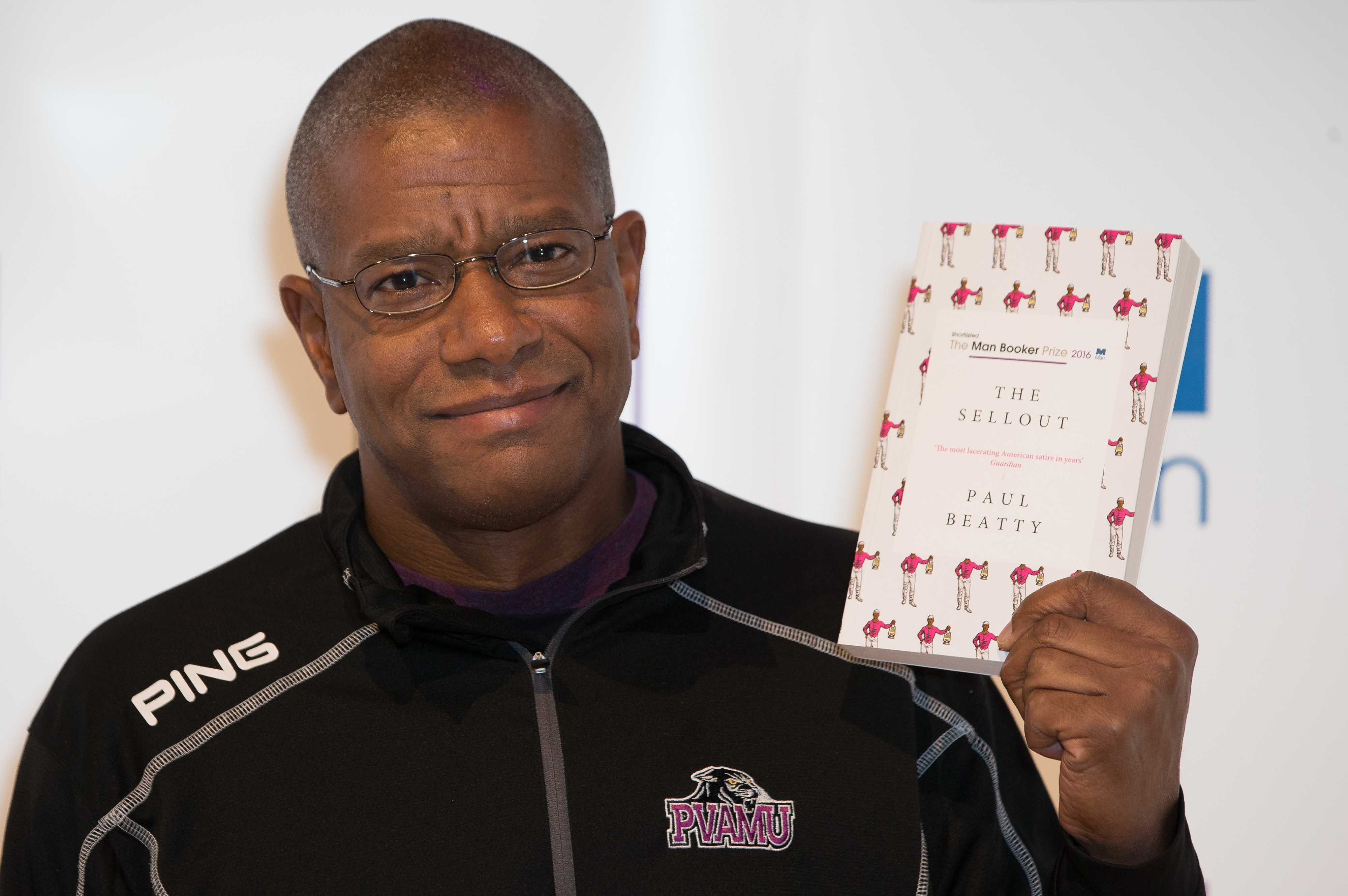 US author Paul Beatty poses for a photograph at a photocall in London on October 24, 2016, ahead of the announcement of the winner of the 2016 Man Booker Prize for Fiction. (DANIEL LEAL-OLIVAS&mdash;AFP/Getty Images)