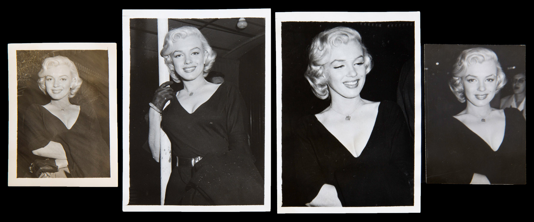 Marilyn Monroe circa 1953 at La Rue Restaurant.