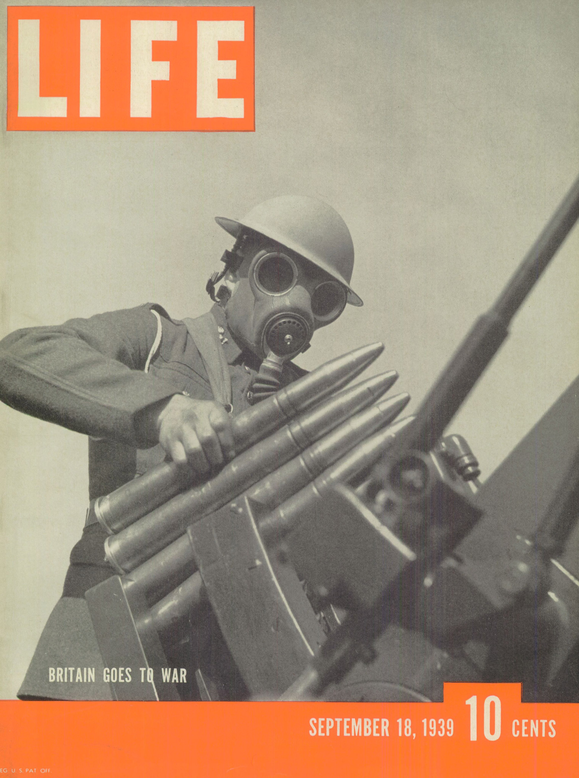 Sept. 18, 1939 cover of LIFE magazine.