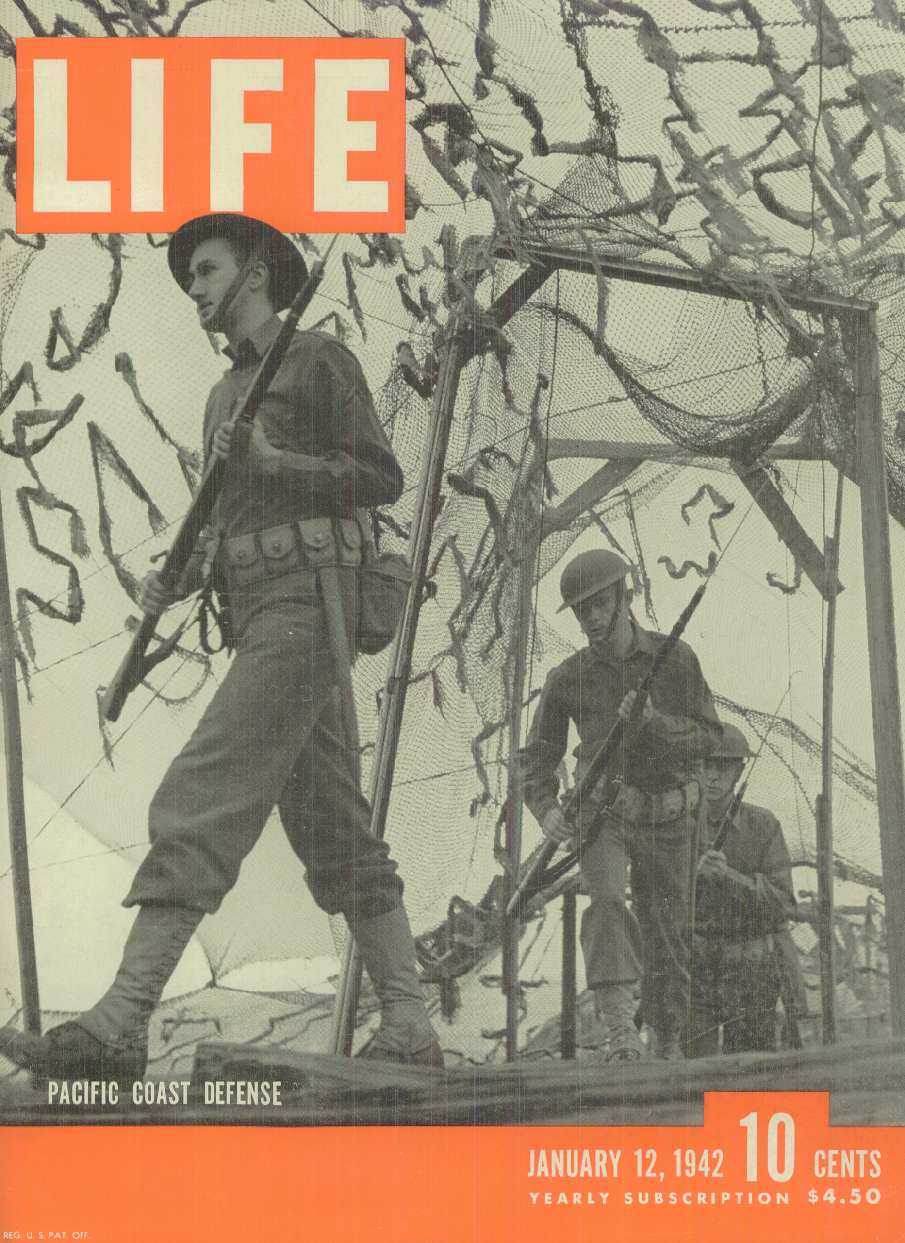 Jan. 12, 1942 cover of LIFE magazine.