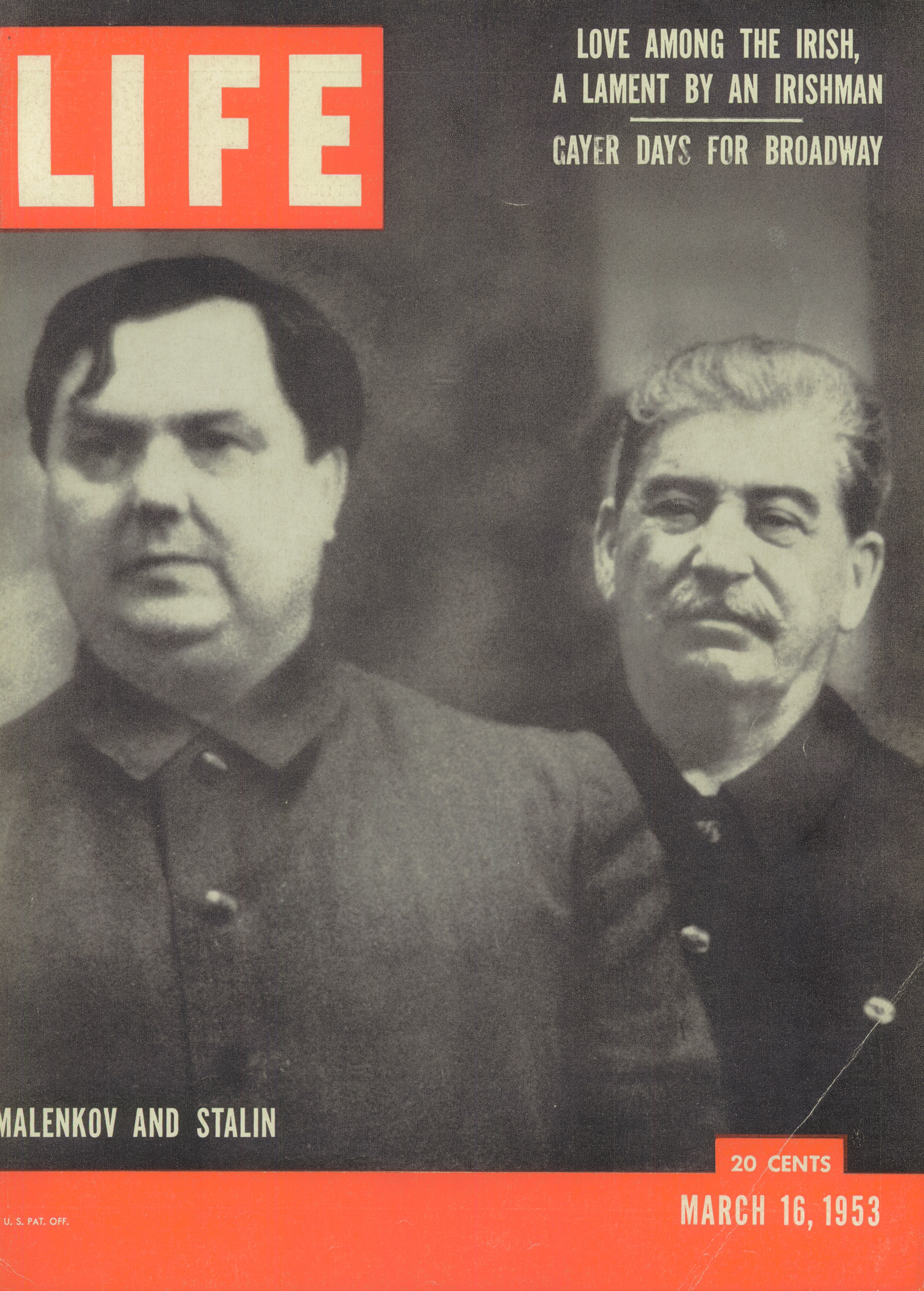 Mar. 16, 1953 cover of LIFE magazine.