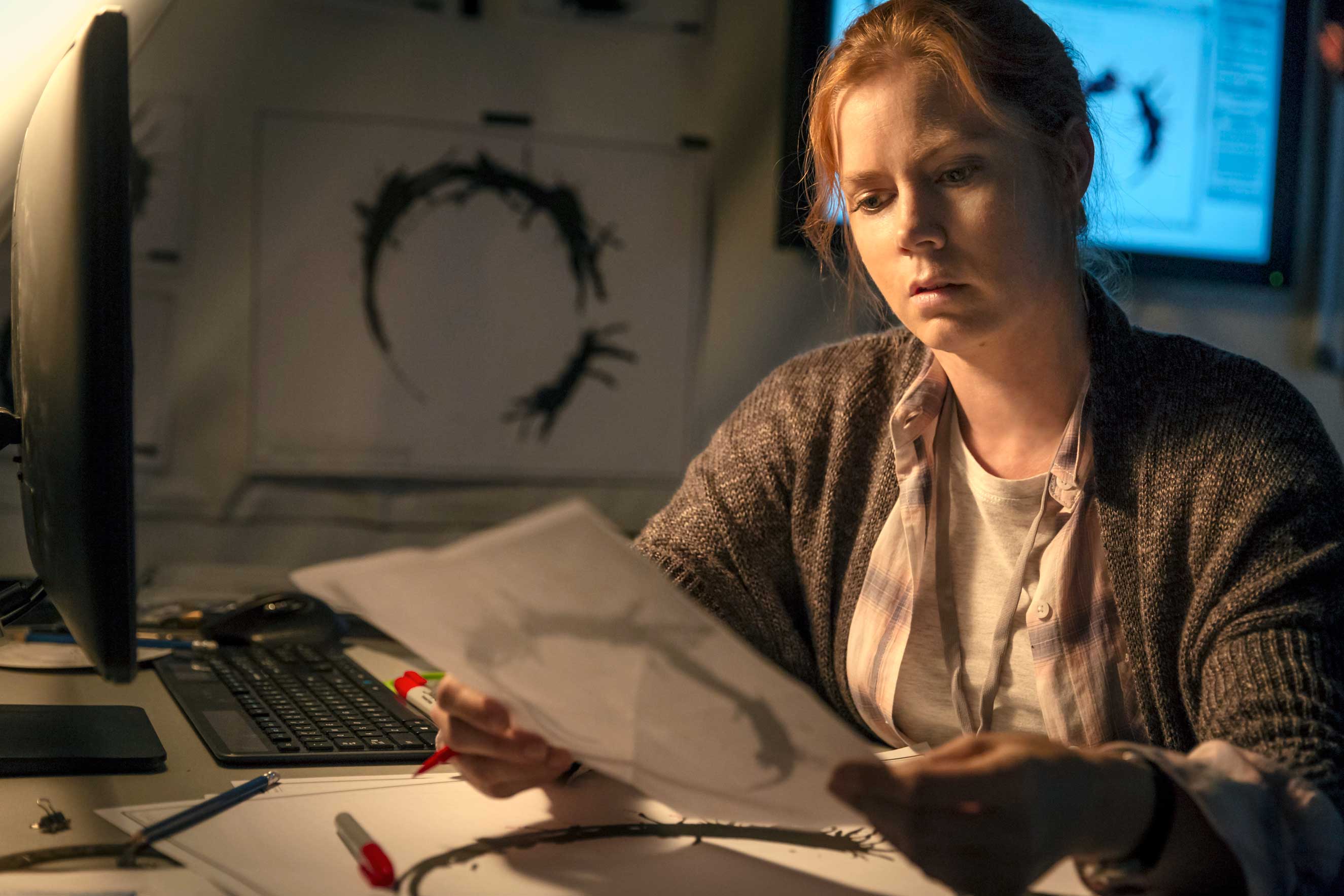 Amy Adams as Louise Banks in ARRIVAL (Jan Thijs—Paramount)