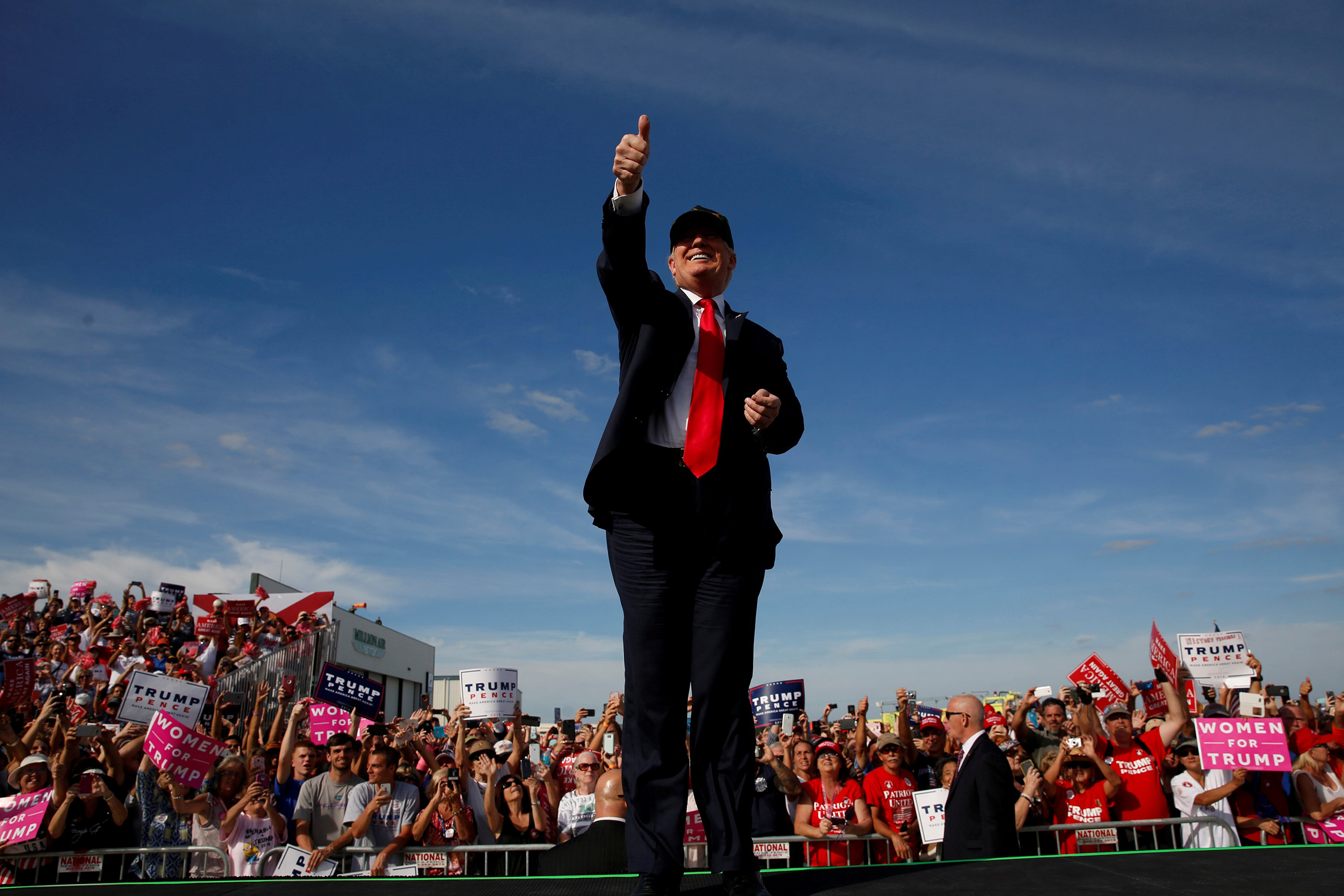 Donald Trump’s final rallies drew massive crowds, which his campaign relied on to gauge voter enthusiasm (Jonathan Ernst—REUTERS)