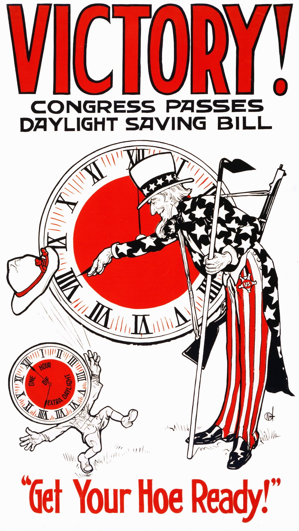 1917 poster celebrating Daylight Savings (Universal History Archive / UIG / Getty Images)