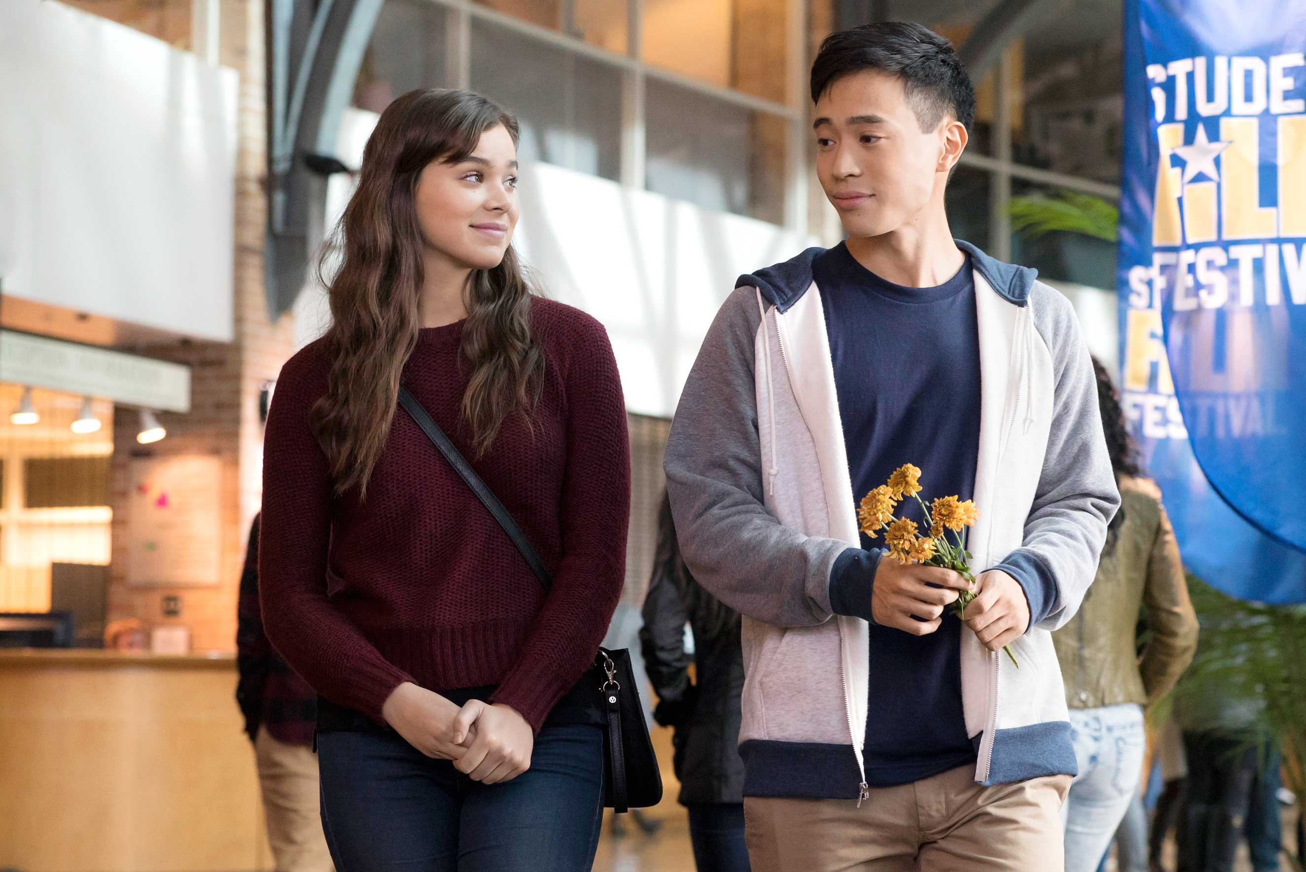 (Left to Right) Hailee Steinfeld and Hayden Szeto in The Edge of Seventeen (STX Entertainment)