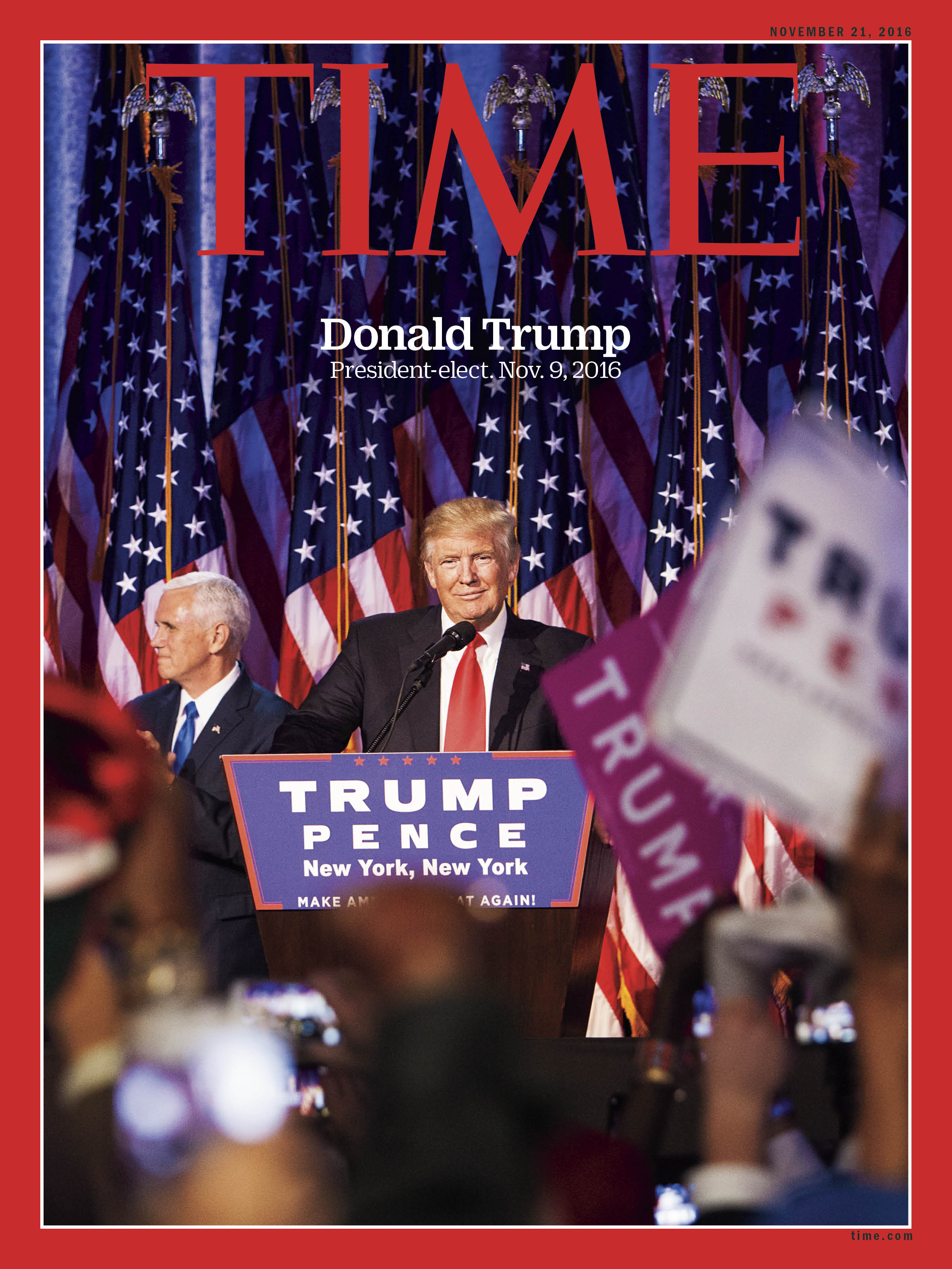 Donald Trump President-elect Election Time Magazine Cover 161121